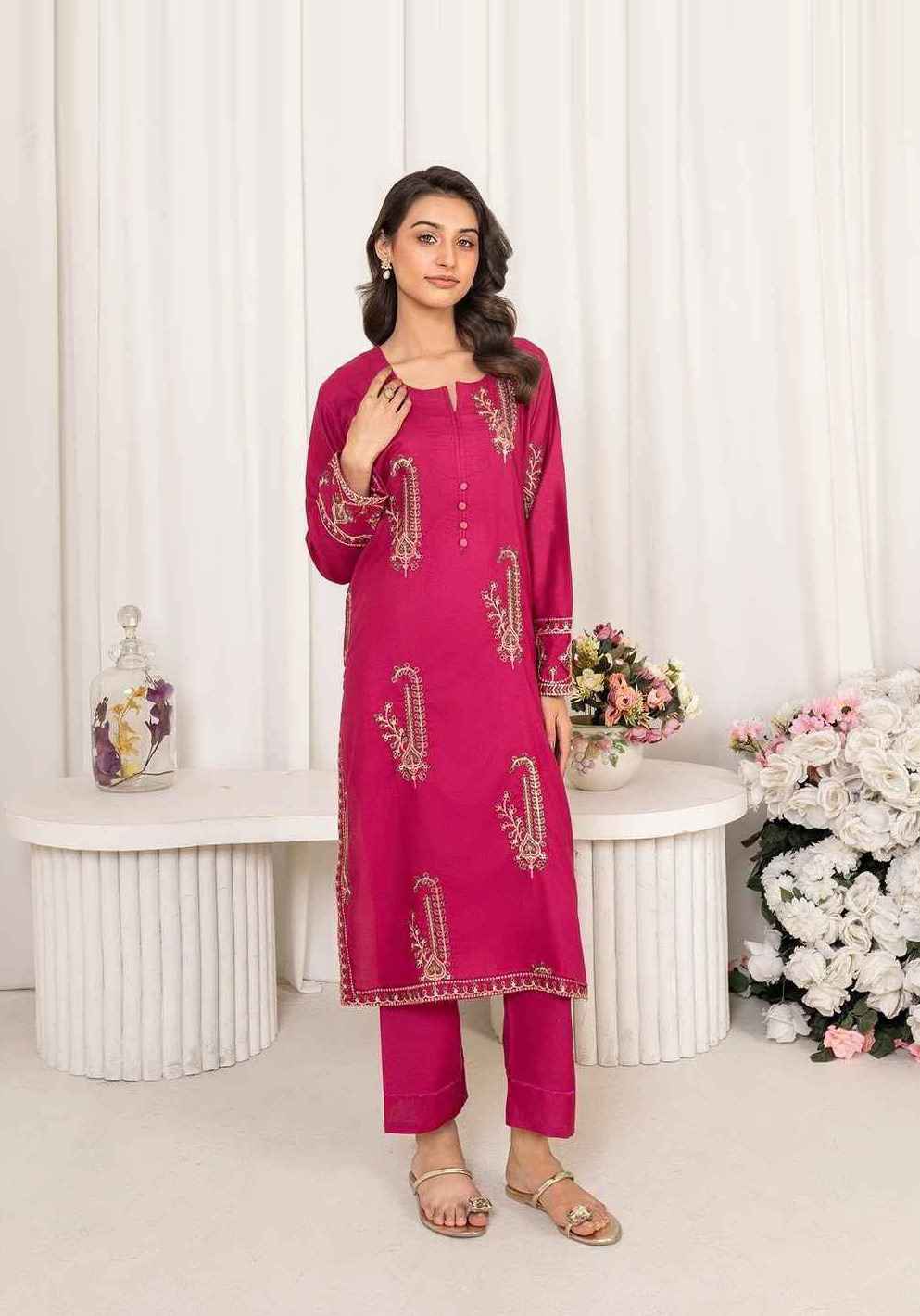 2 Piece Unstiched Embroidery Dhanak