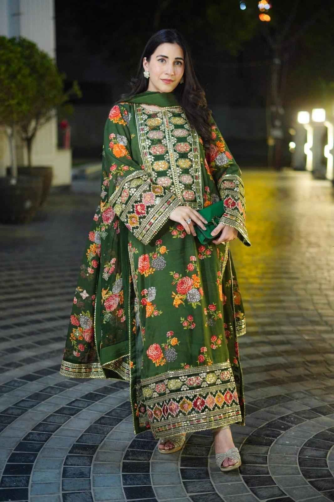 3 Piece Unstiched Printed SILK