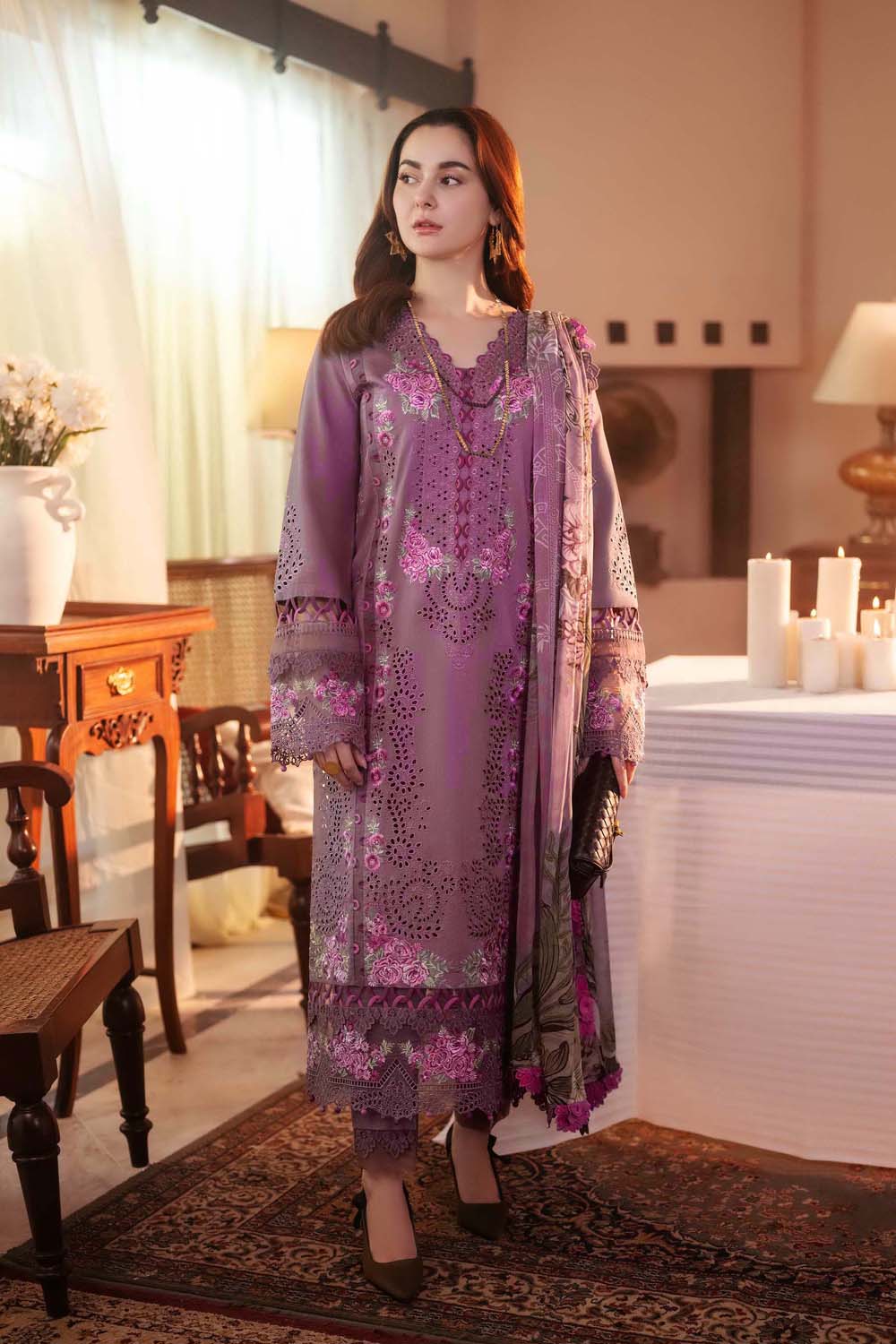 3 Piece Unstiched Embroidery Dhanak