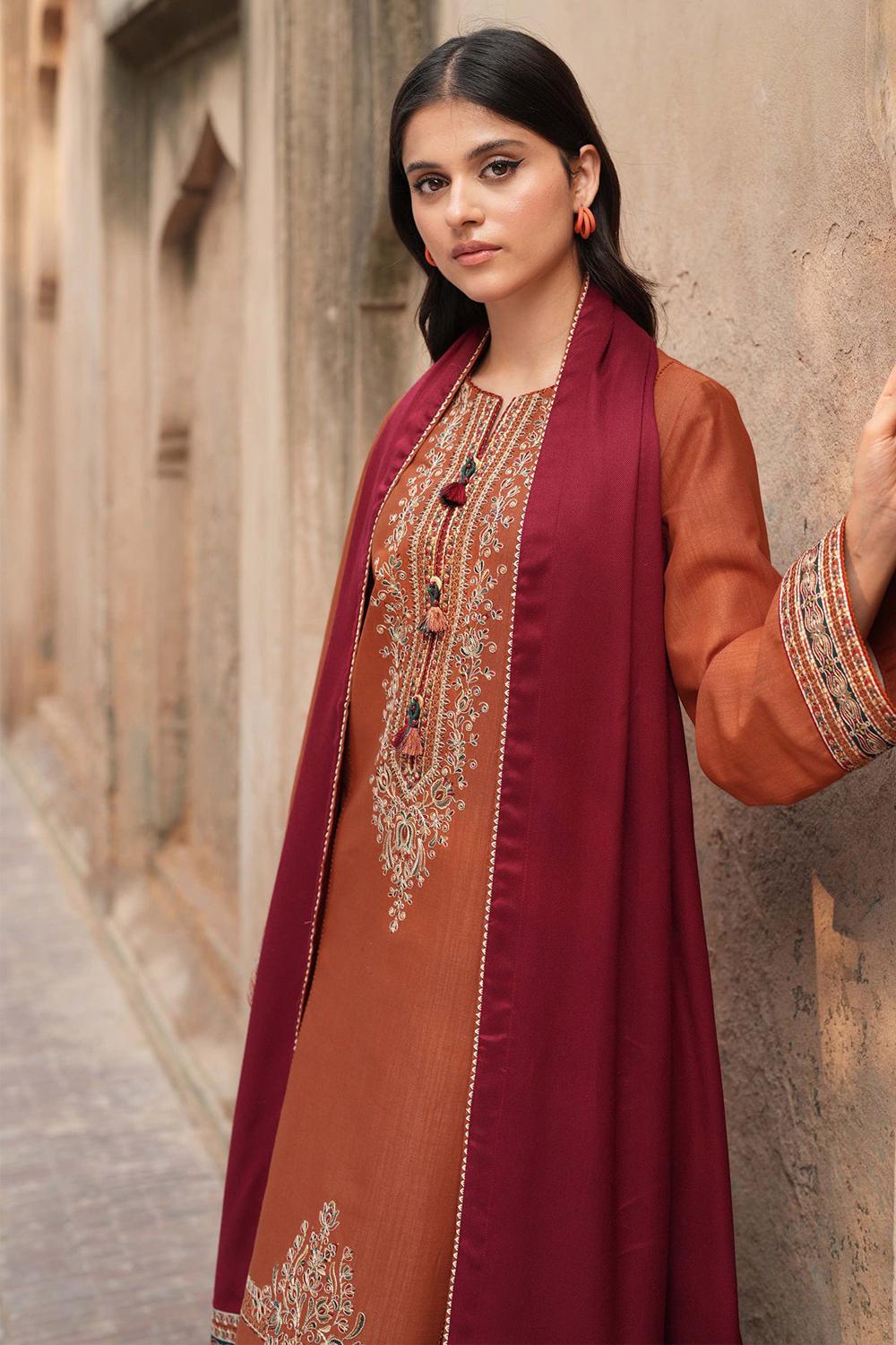 3 Piece Unstiched Embroidery Dhanak