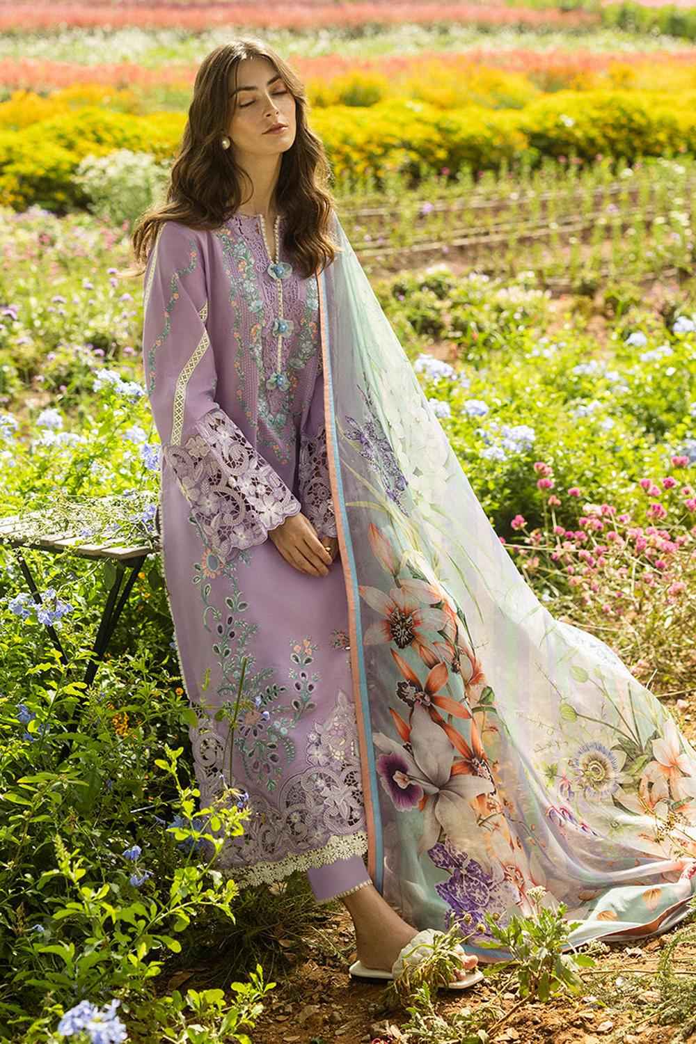 3 Piece Unstiched Embroidery Dhanak