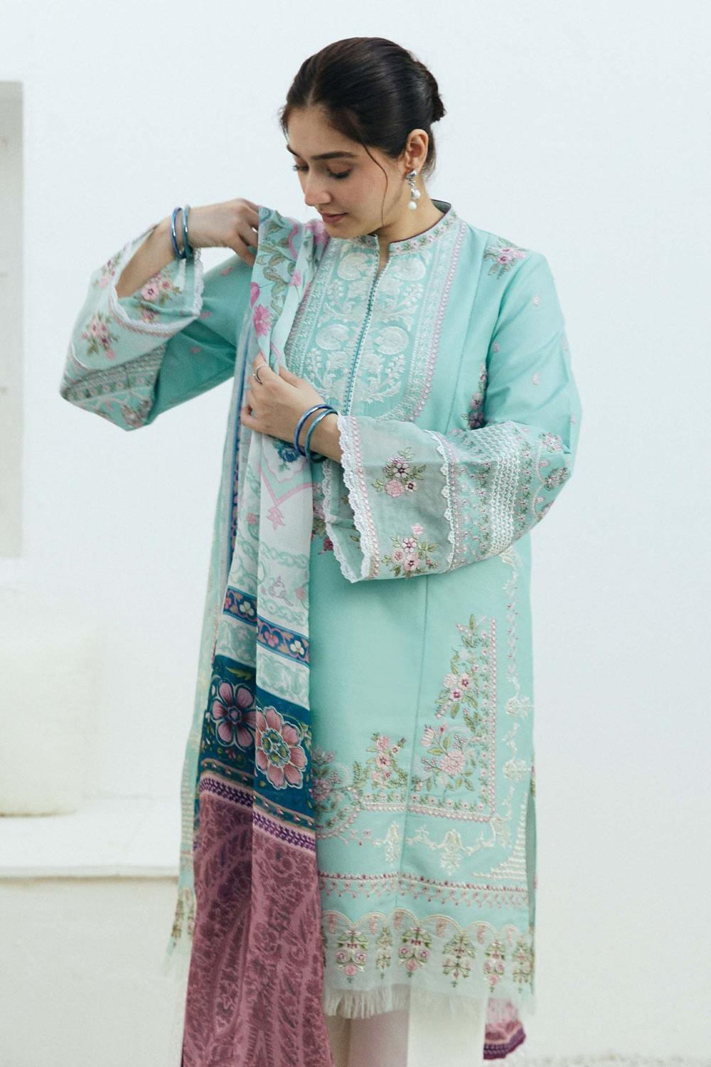 3 Piece Unstiched Embroidery Dhanak