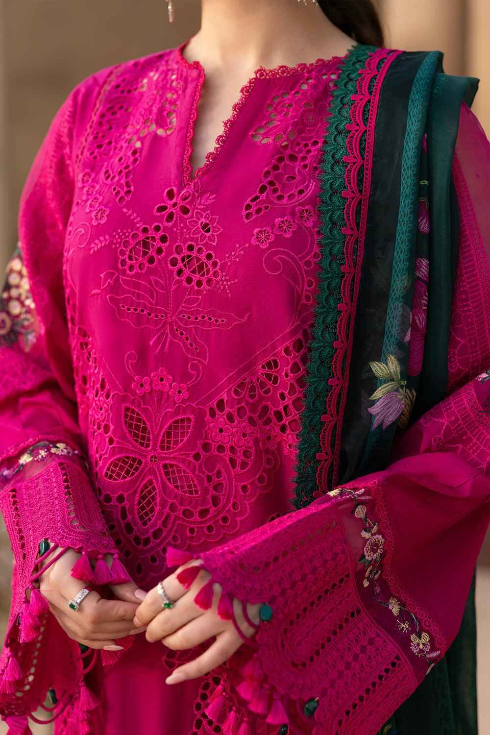 3 Piece Unstiched Embroidery Dhanak
