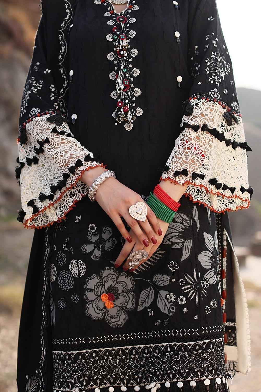 3 Piece Unstiched Embroidery Dhanak