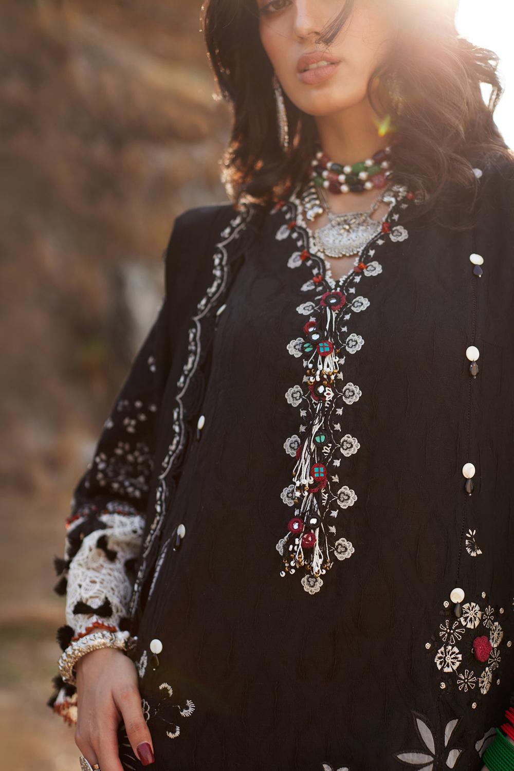 3 Piece Unstiched Embroidery Dhanak