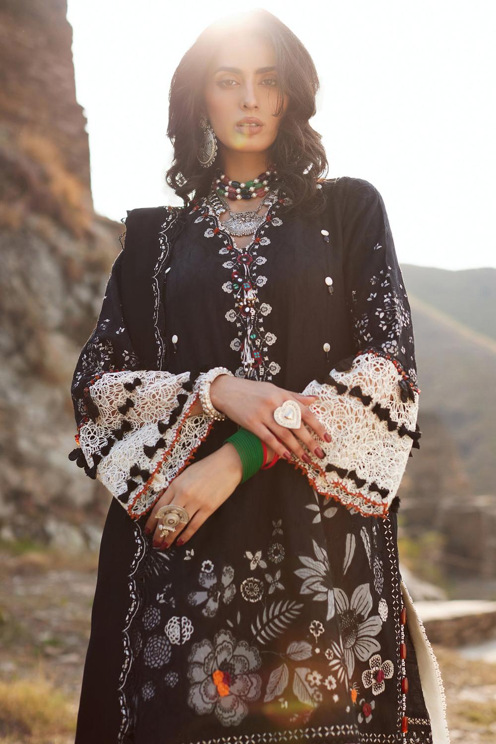 3 Piece Unstiched Embroidery Dhanak