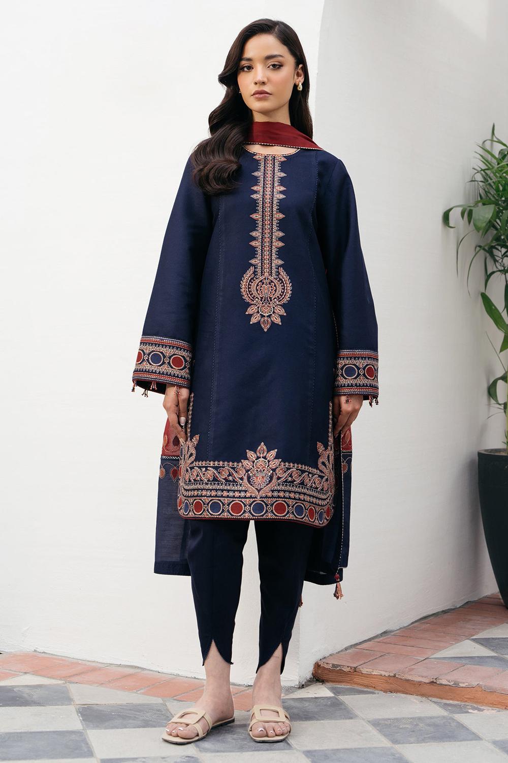 3 Piece Unstiched Embroidery Dhanak