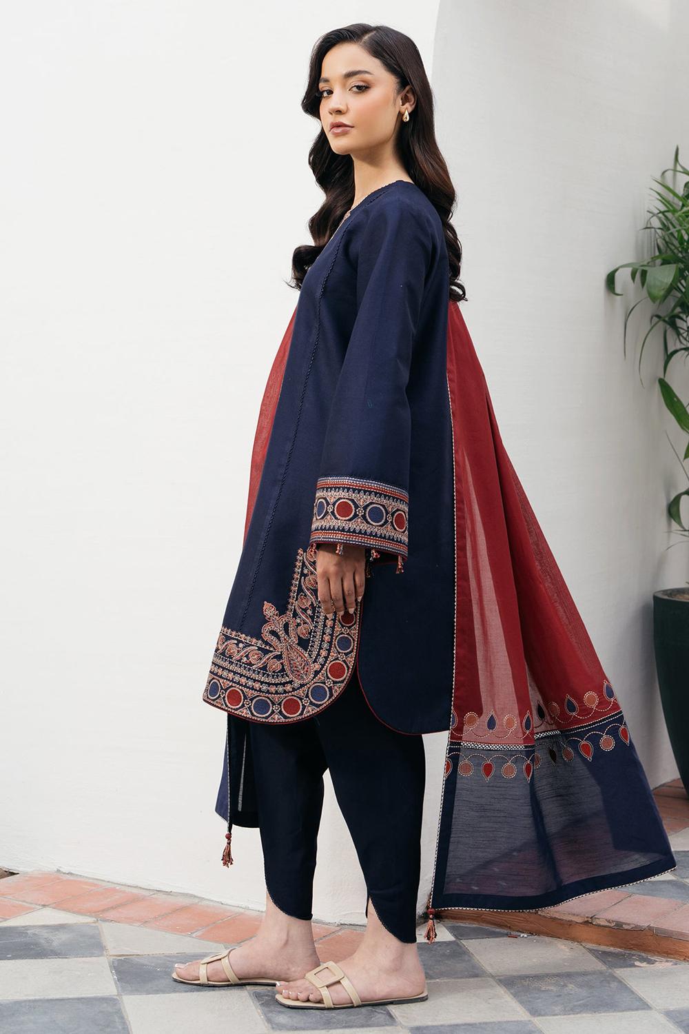 3 Piece Unstiched Embroidery Dhanak