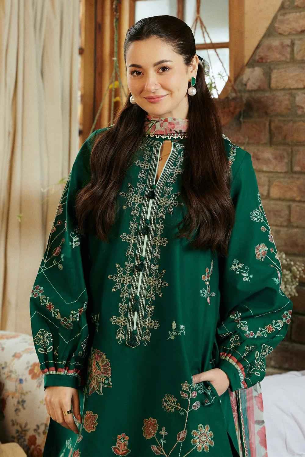 3 Piece Unstiched Embroidery Dhanak