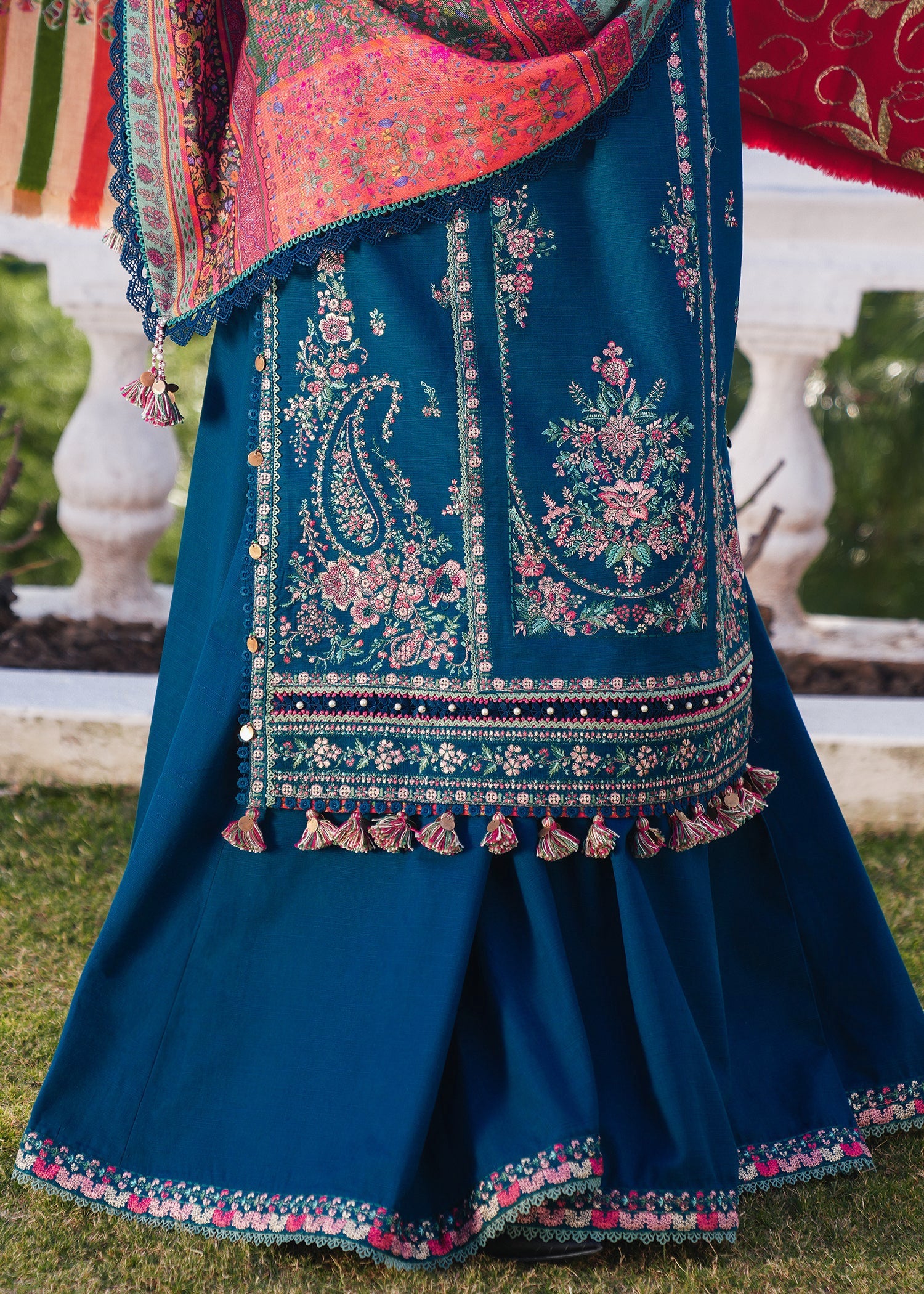 Premium Lawn Dress Design with Slub Munaar Dupatta | Summer Collection 2026