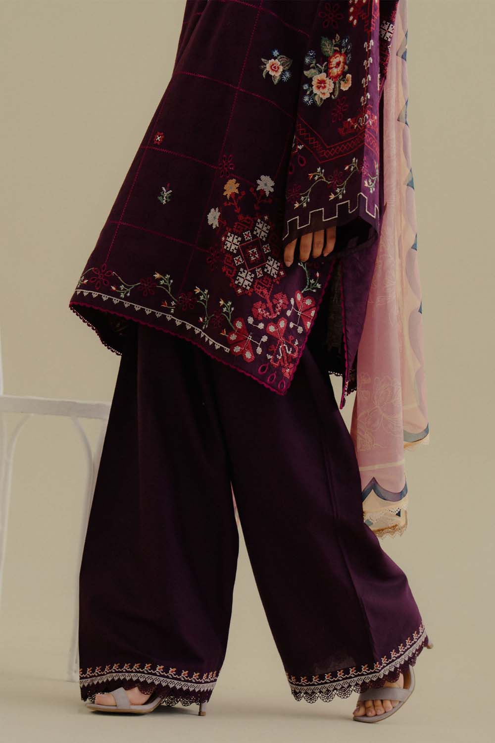 3 Piece Unstiched Embroidery Dhanak