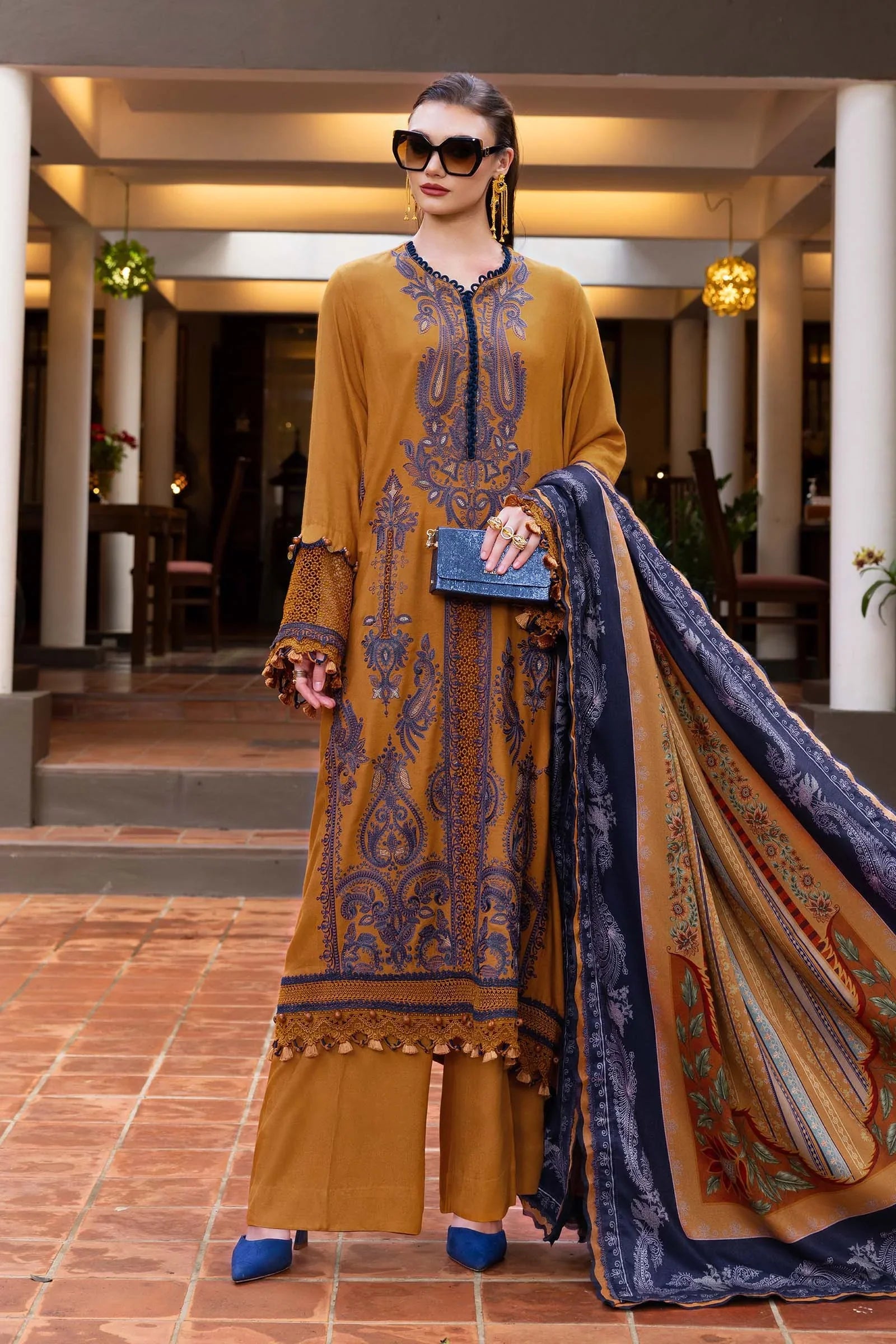Brown Dress in Lawn