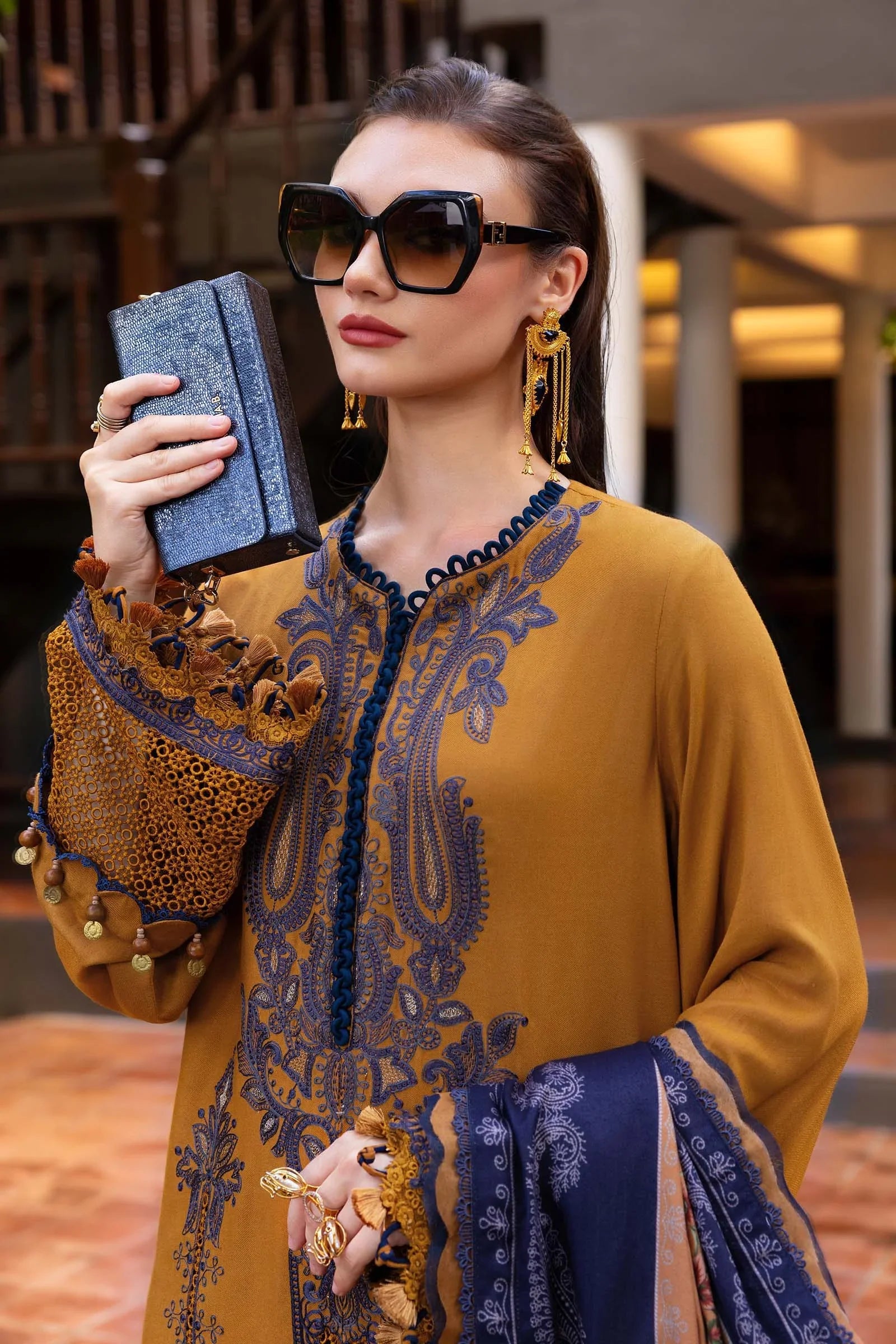 Brown Dress in Lawn