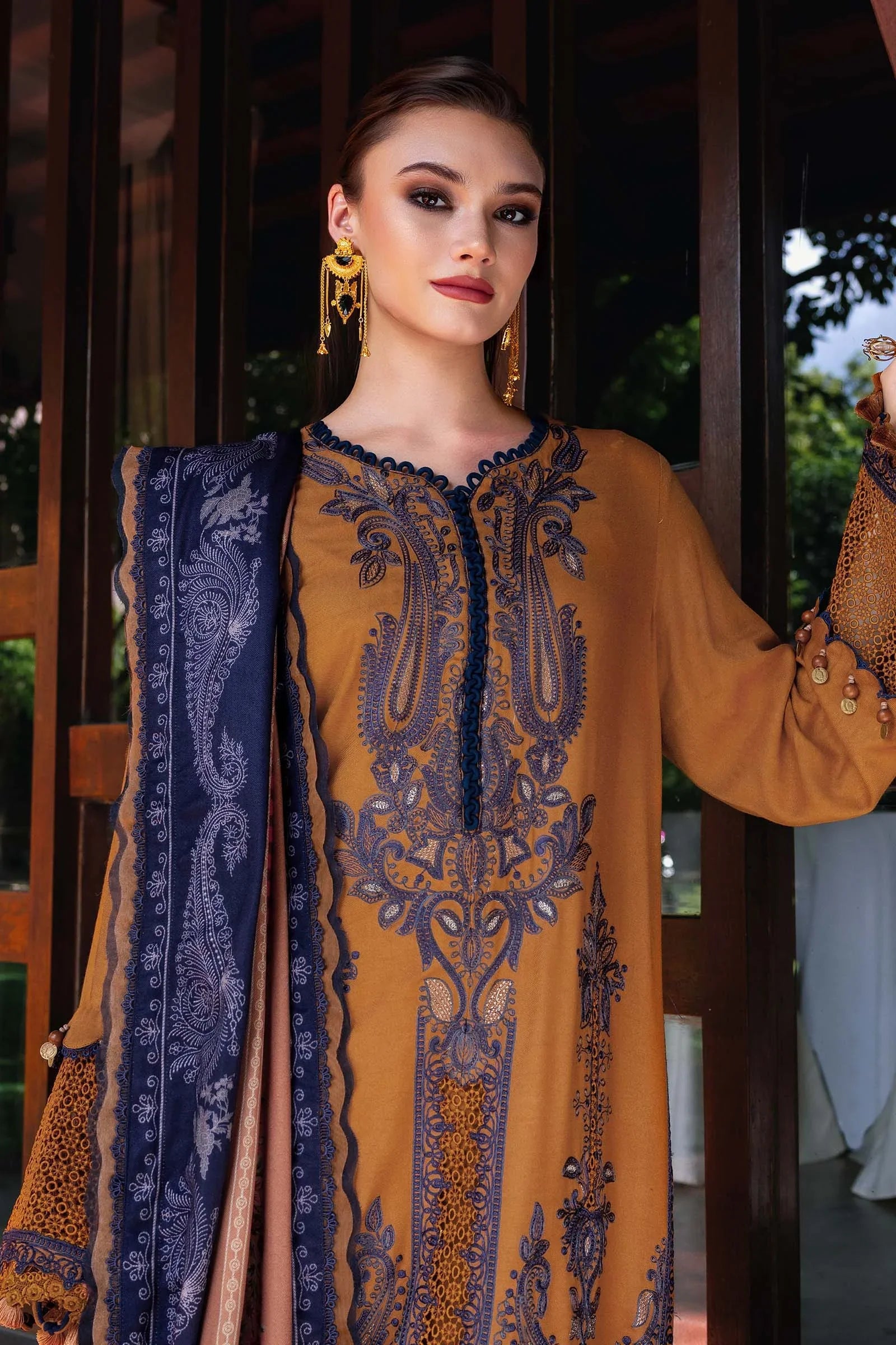 Brown Dress in Lawn