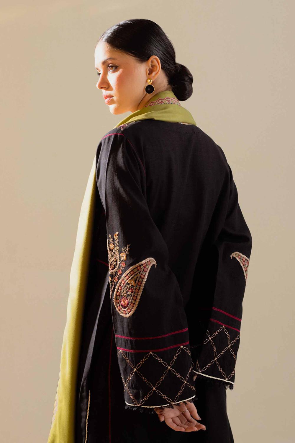 3 Piece Unstiched Embroidery Dhanak