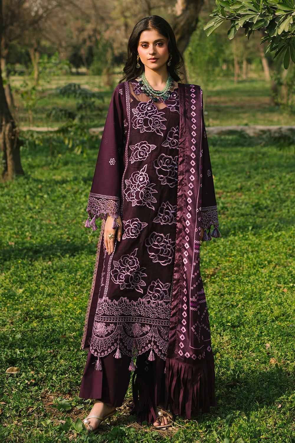 3 Piece Unstiched Embroidery Dhanak