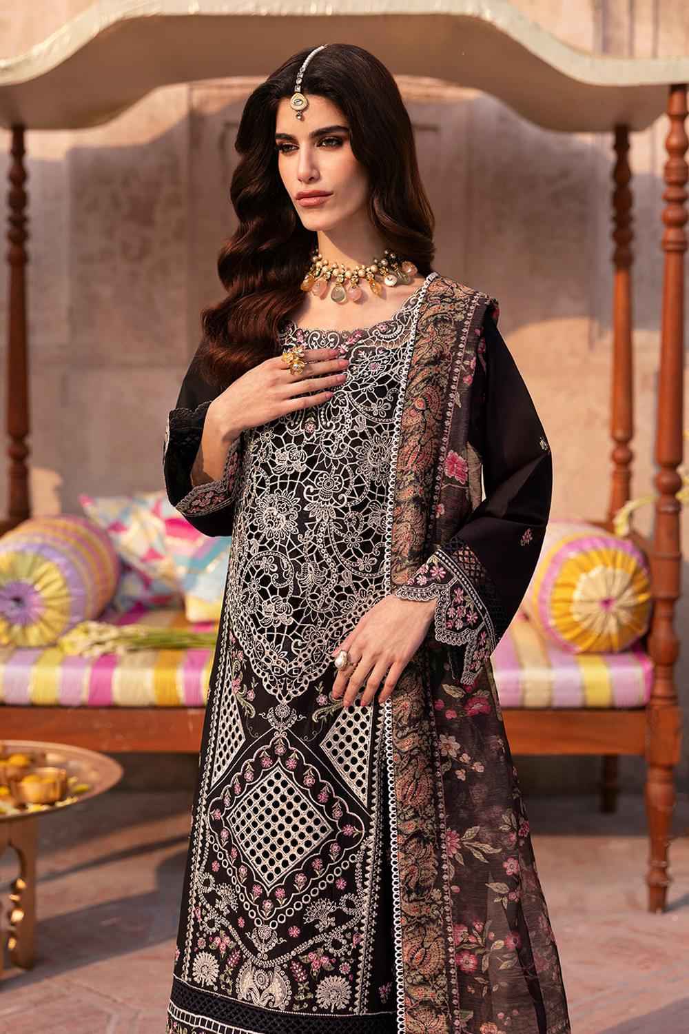 3 Piece Unstiched Embroidery Dhanak