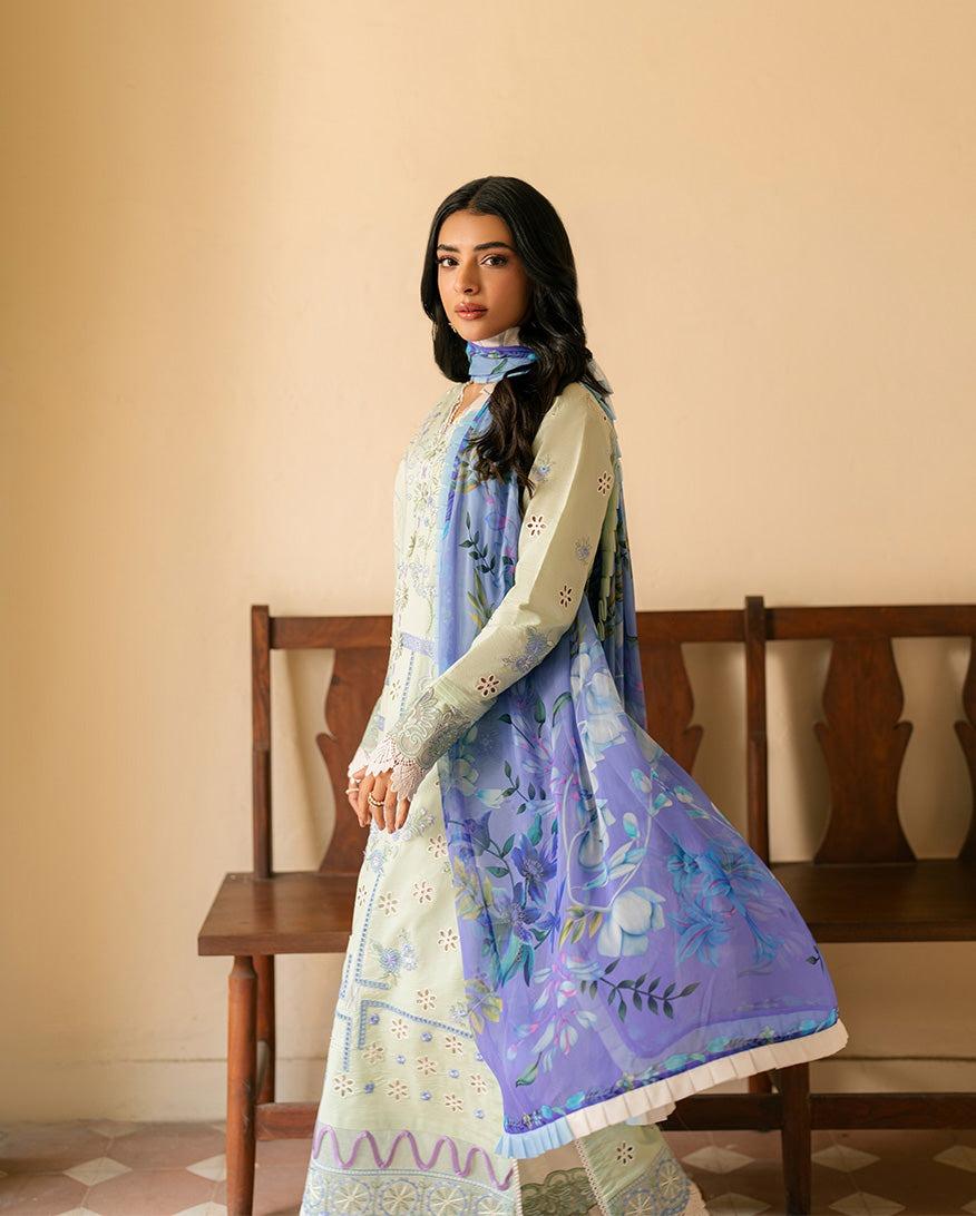 3 Piece Unstiched Embroidery Dhanak