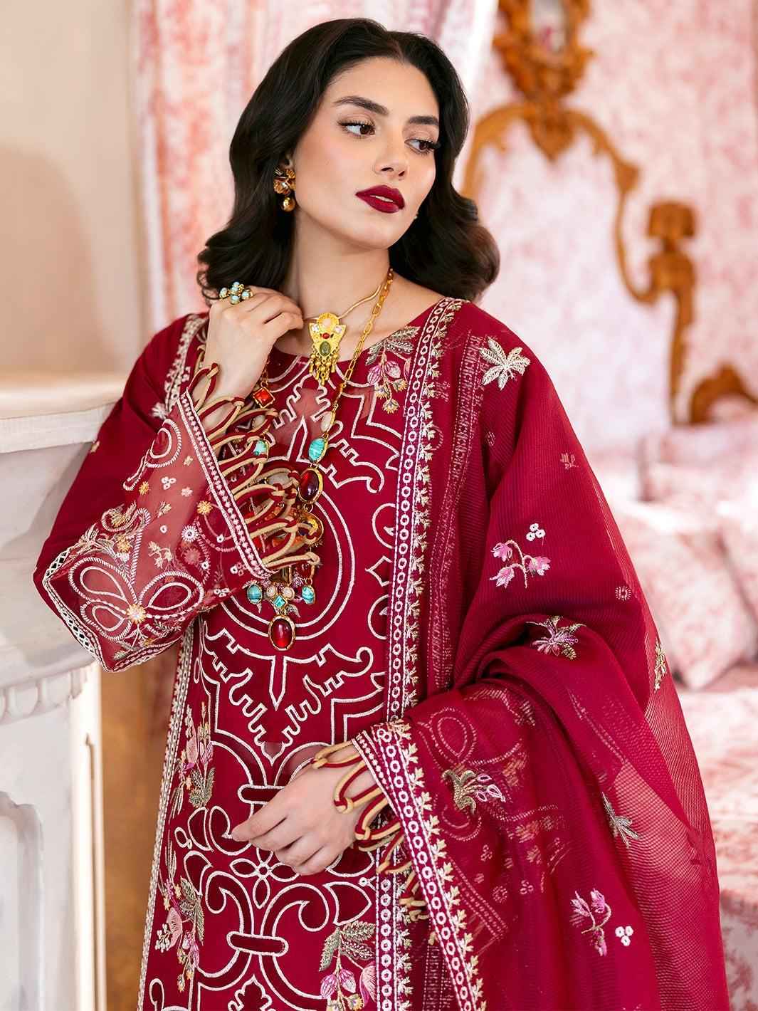 3 Piece Unstiched Embroidery Dhanak
