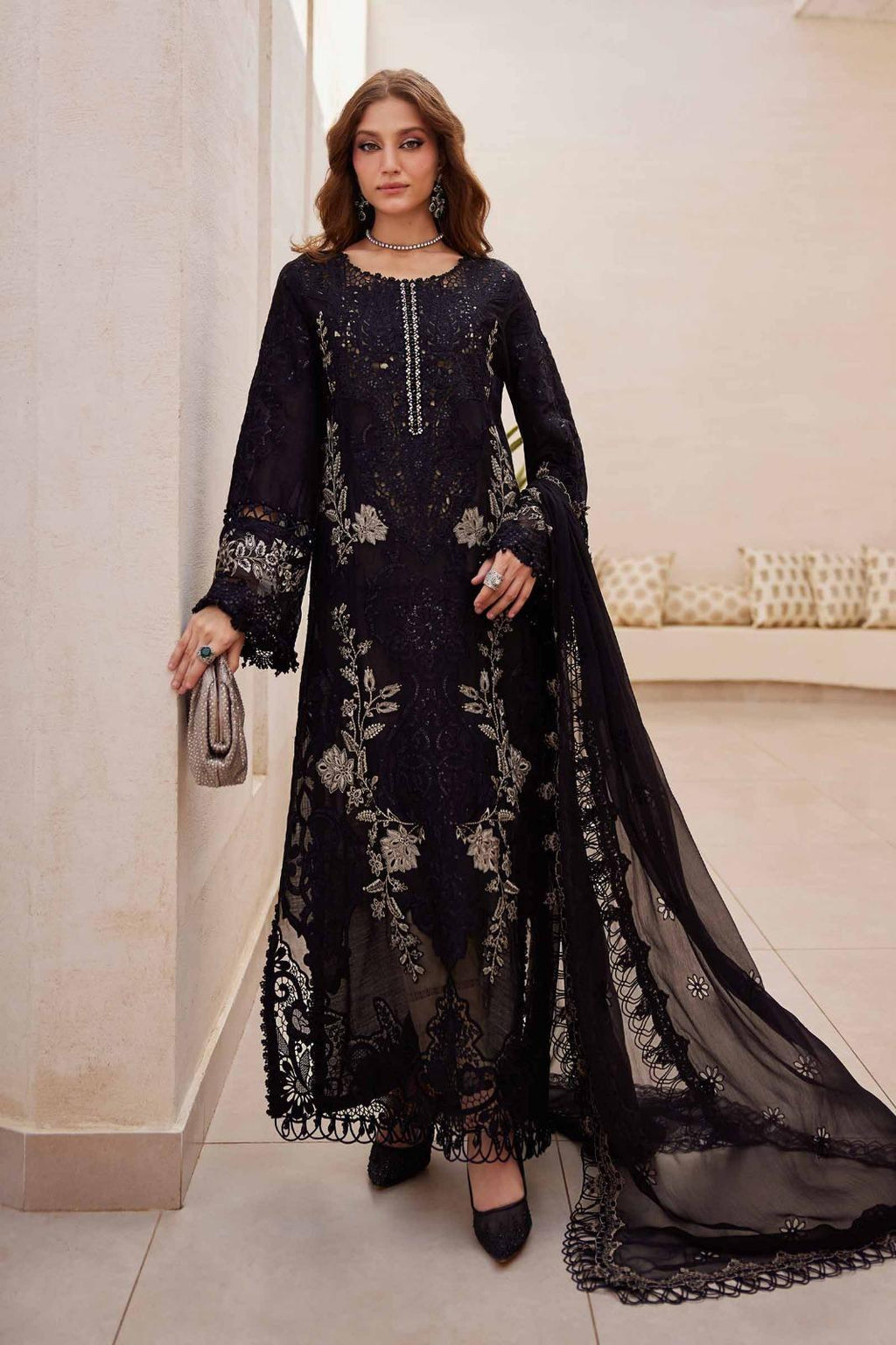 3 Piece Unstiched Embroidery Dhanak