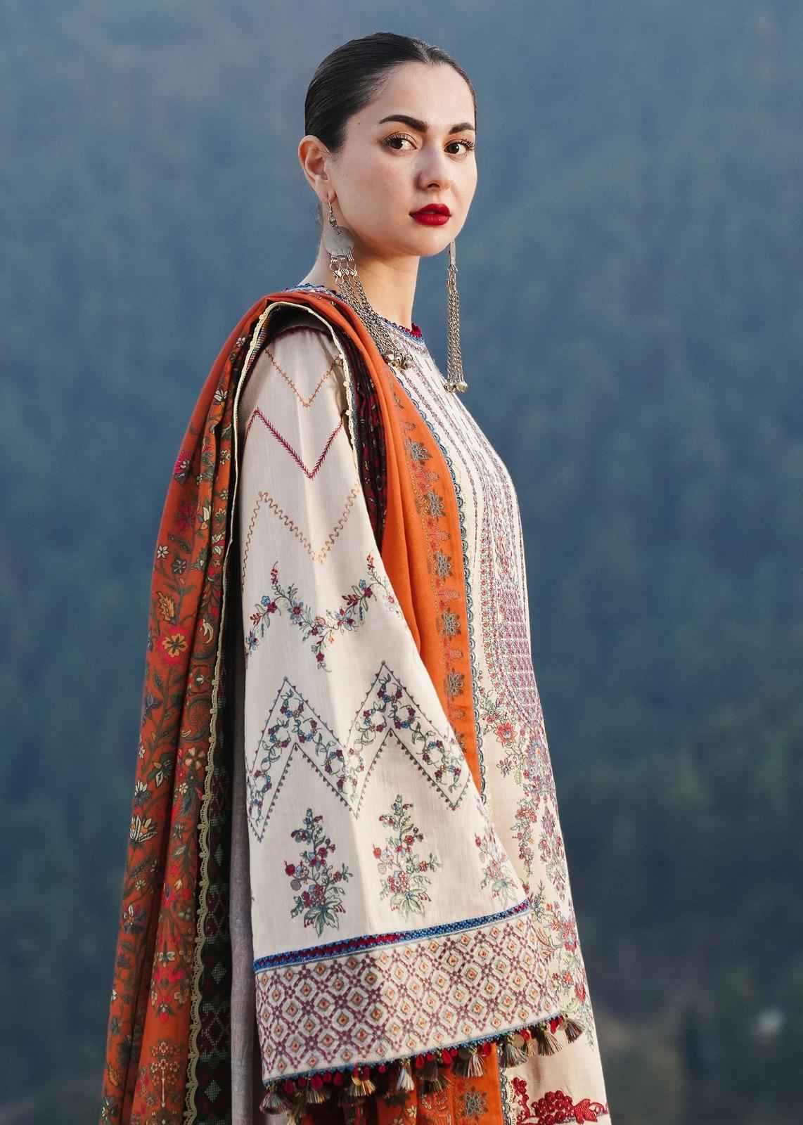3 Piece Unstiched Embroidery Dhanak
