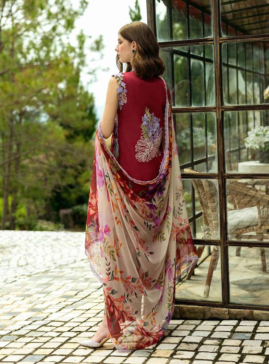 3 Piece Unstiched Embroidery Dhanak