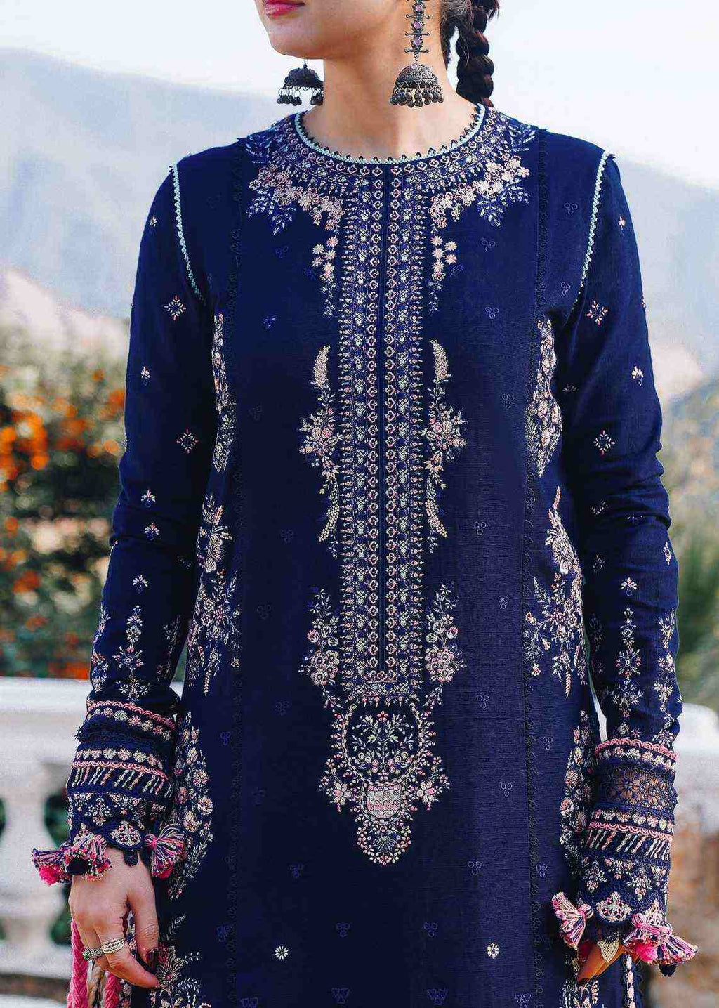 3 Piece Unstiched Embroidery Dhanak
