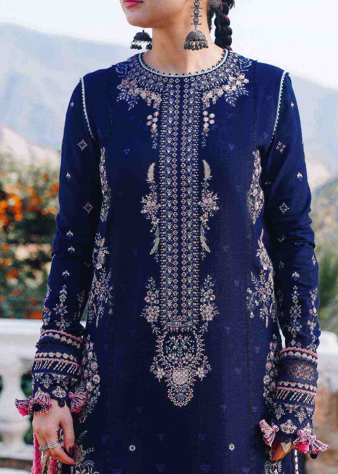 3 Piece Unstiched Embroidery Dhanak