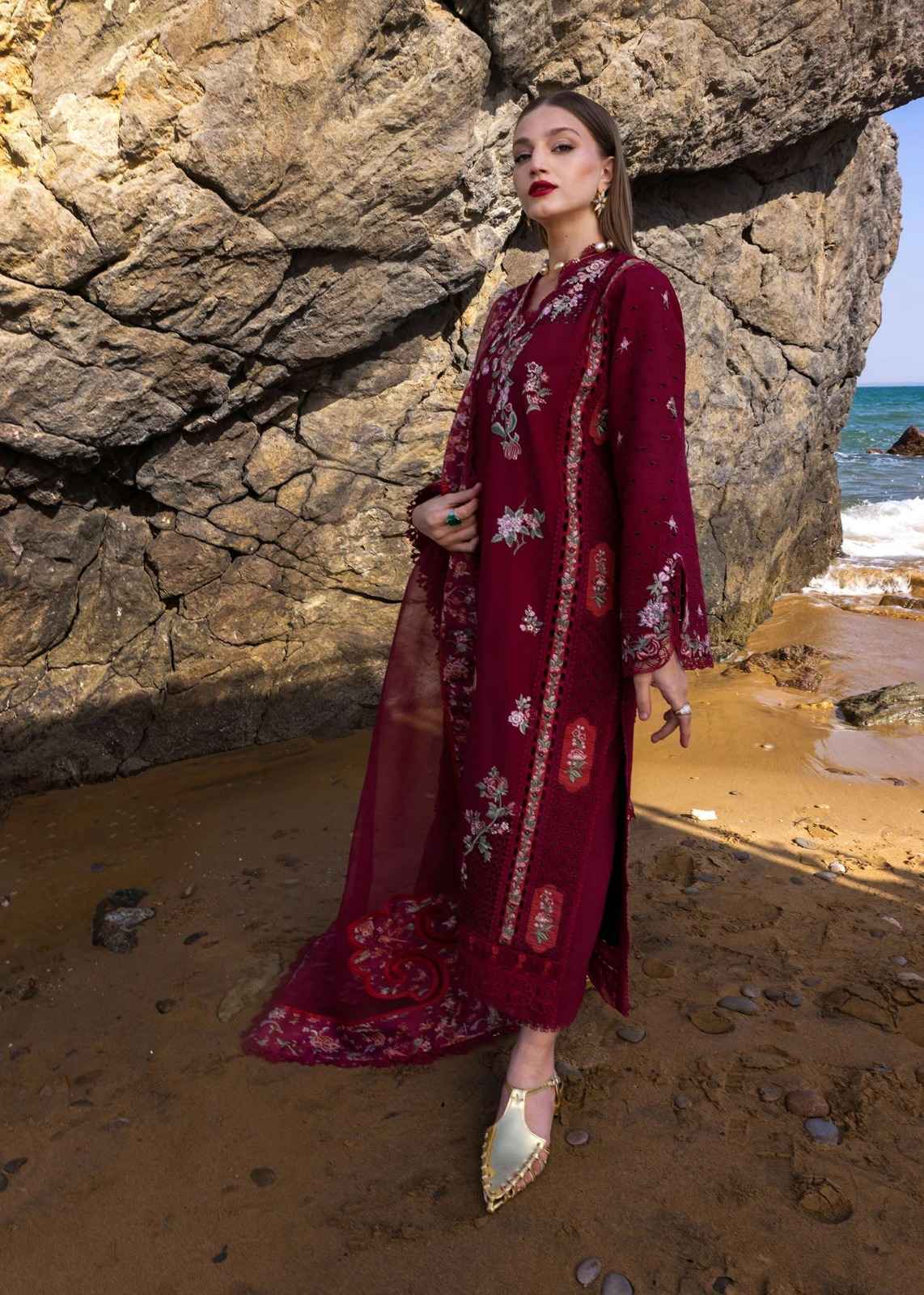 3 Piece Unstiched Embroidery Dhanak