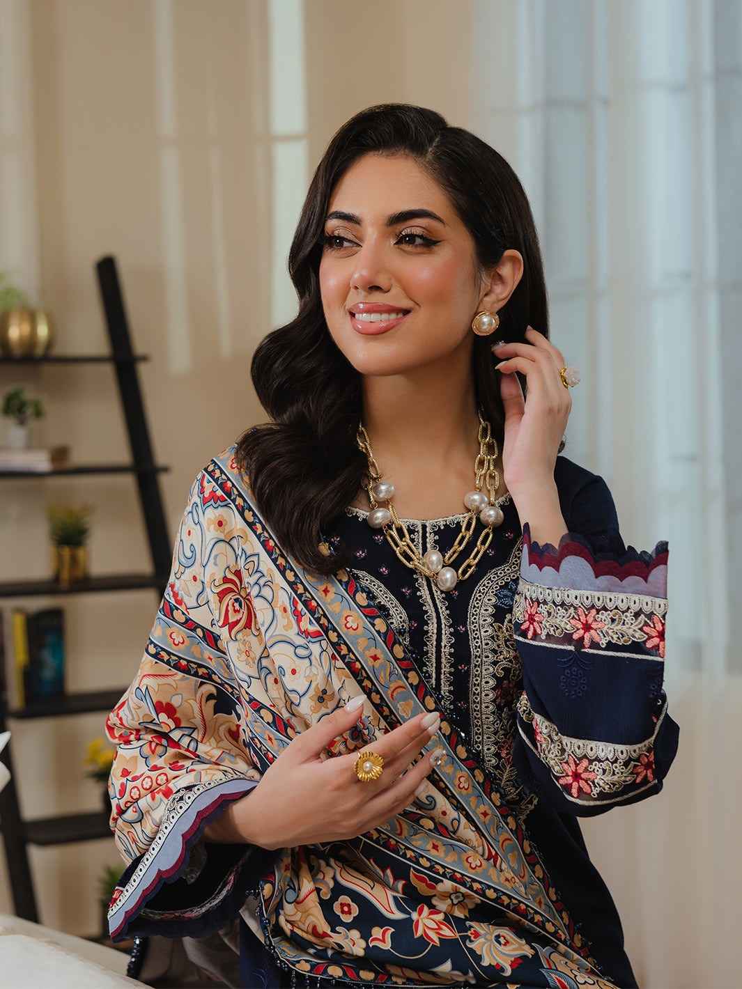 3 Piece Unstiched Embroidery Dhanak