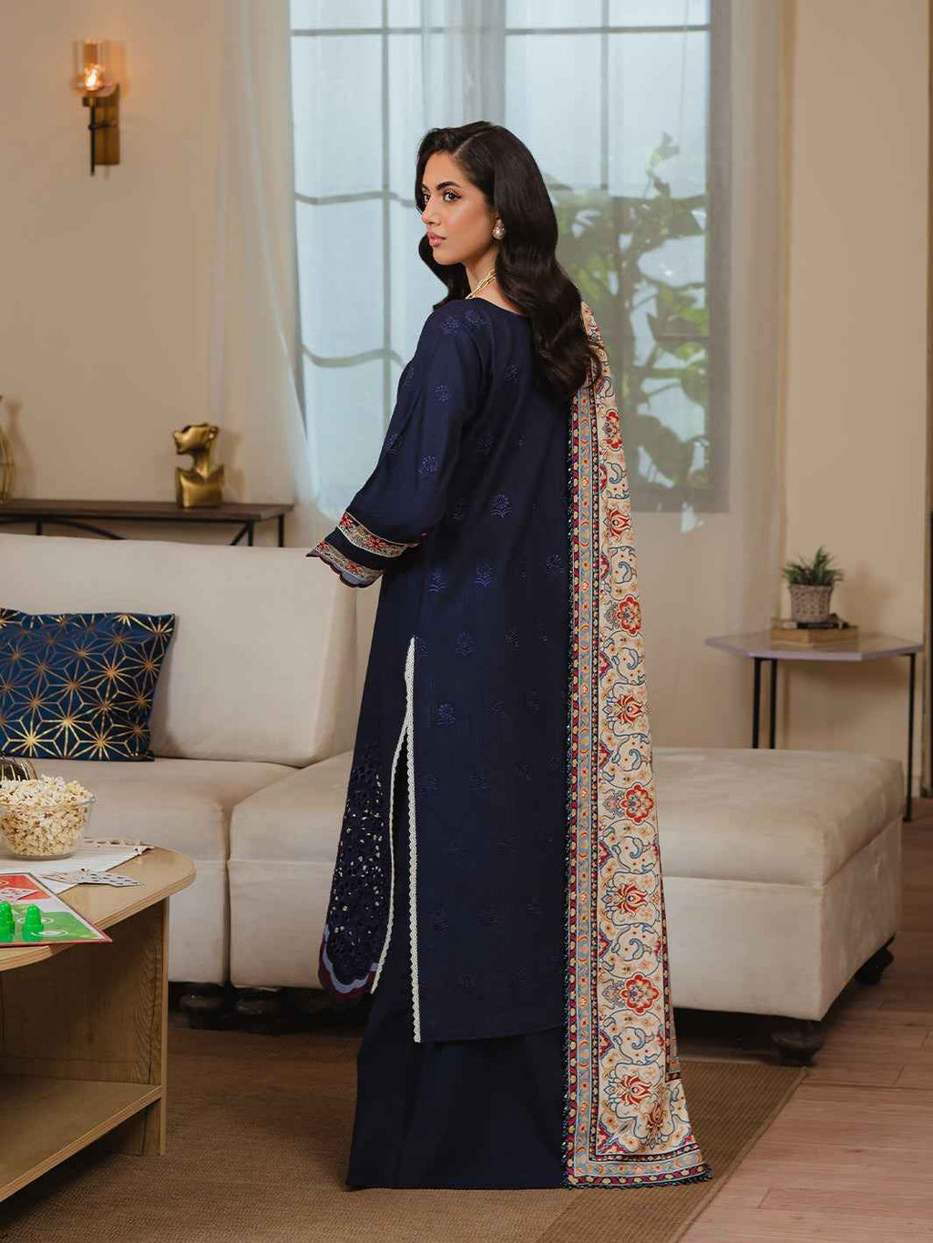 3 Piece Unstiched Embroidery Dhanak