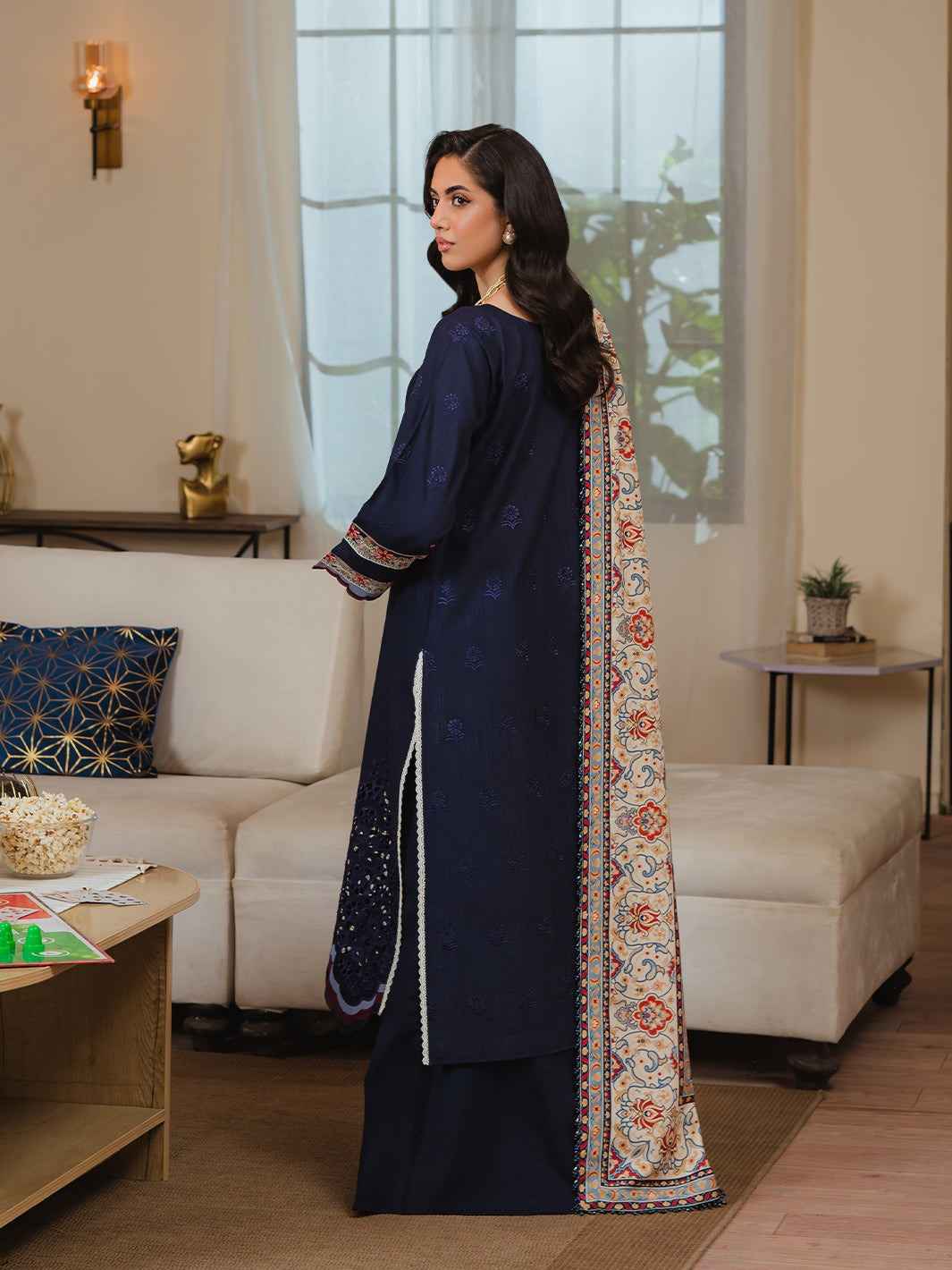 3 Piece Unstiched Embroidery Dhanak