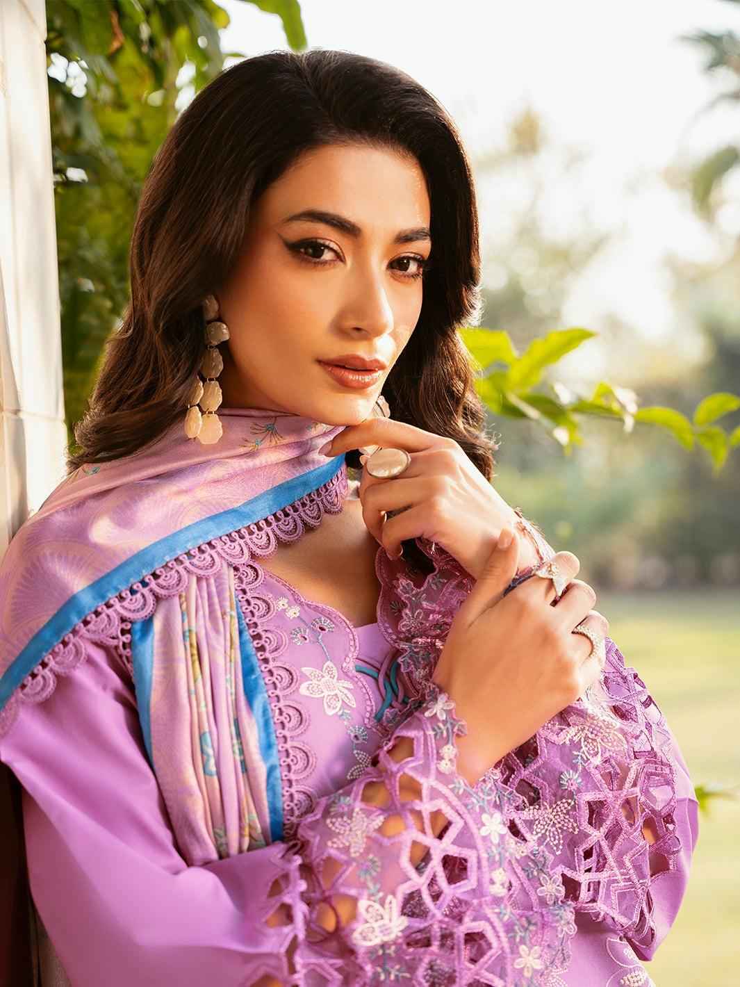 3 Piece Unstiched Embroidery Dhanak