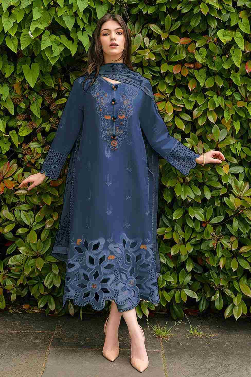 3 Piece Unstiched Embroidery Dhanak