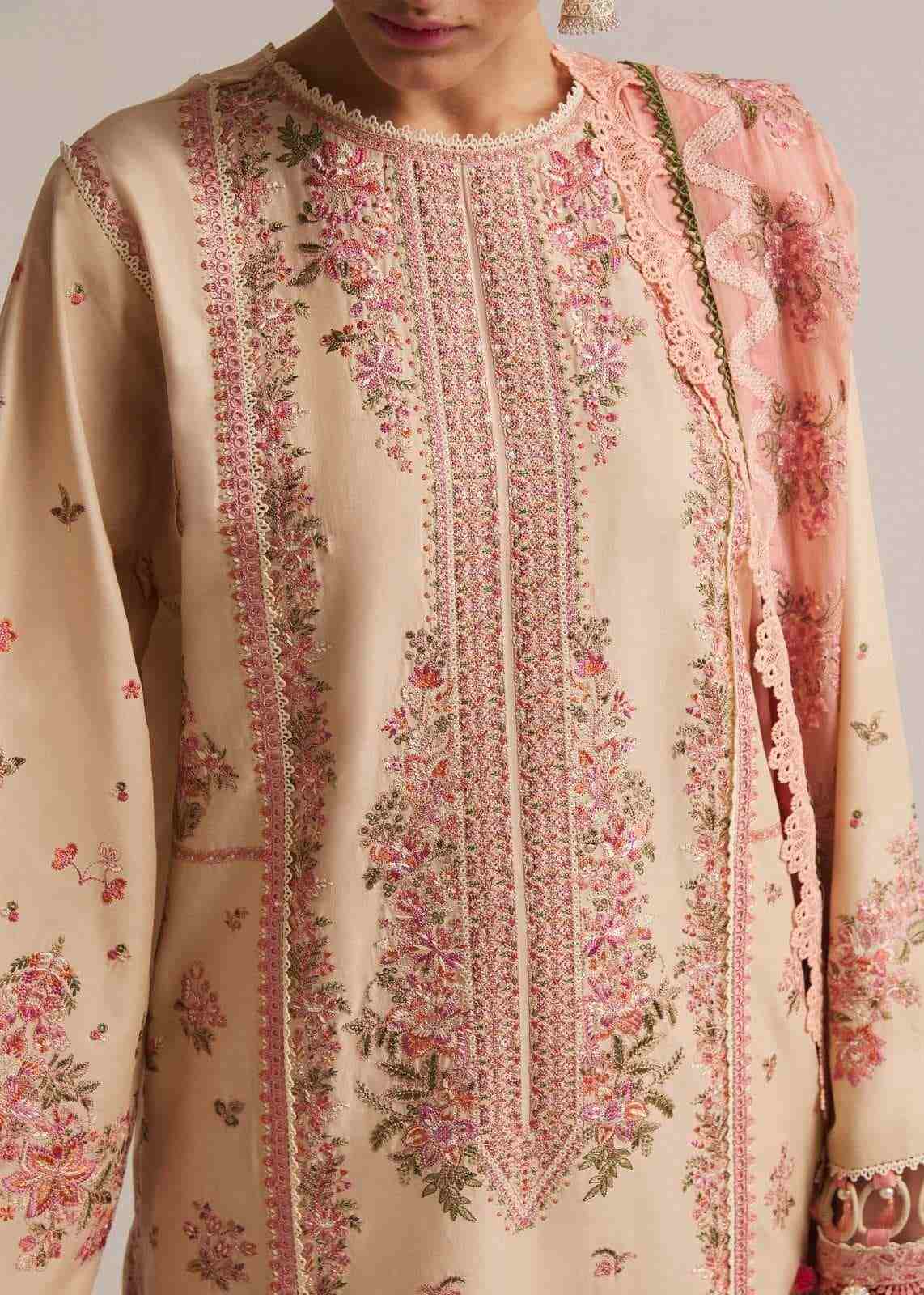 3 Piece Unstiched Embroidery Dhanak