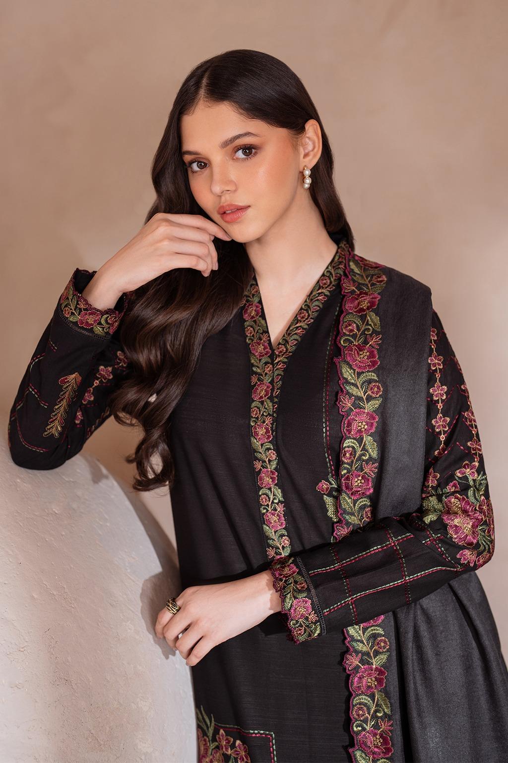 3 Piece Unstiched Embroidery Dhanak