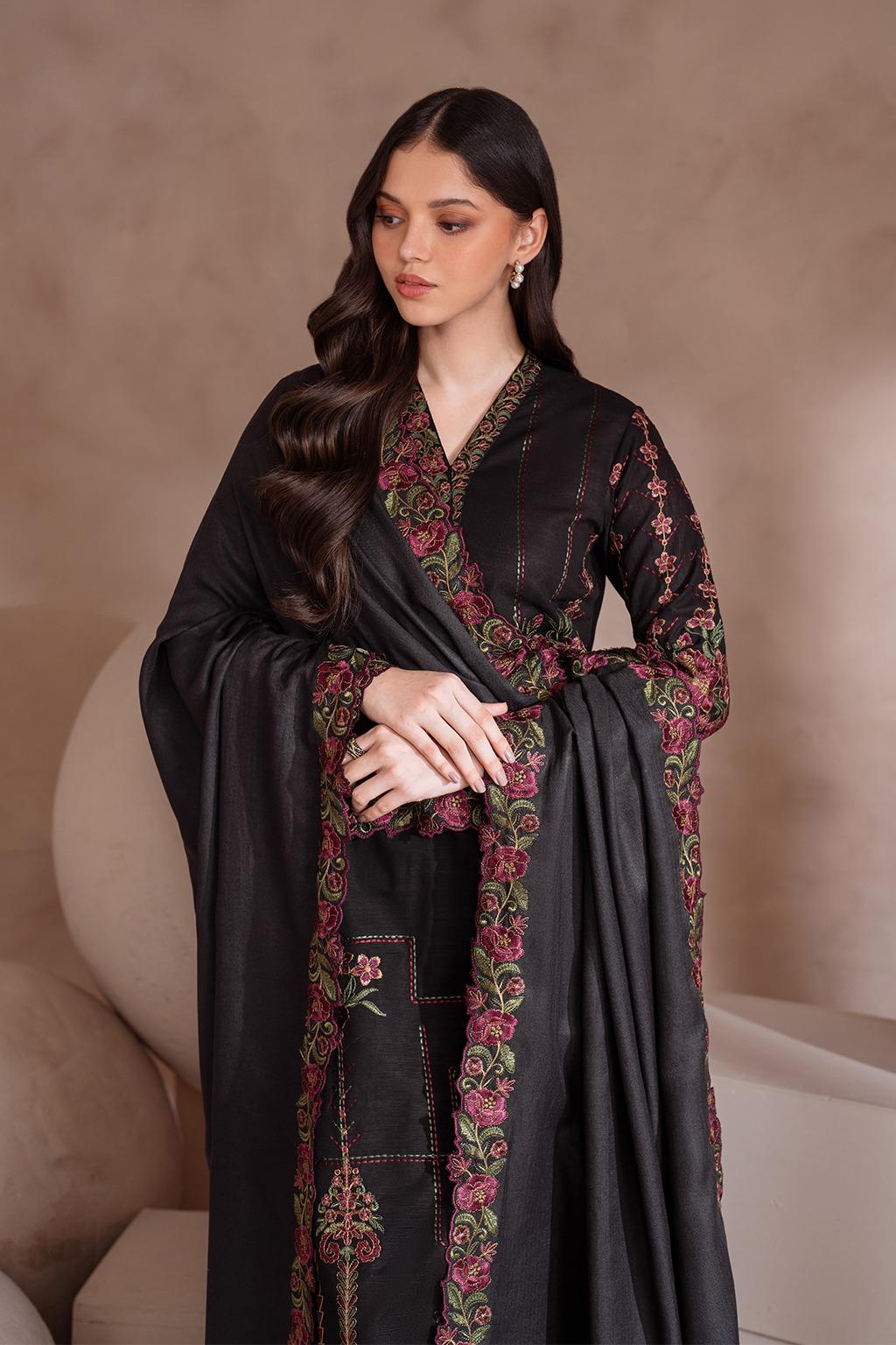 3 Piece Unstiched Embroidery Dhanak