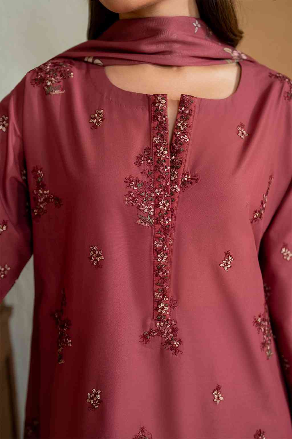 3 Piece Unstiched Embroidery Dhanak