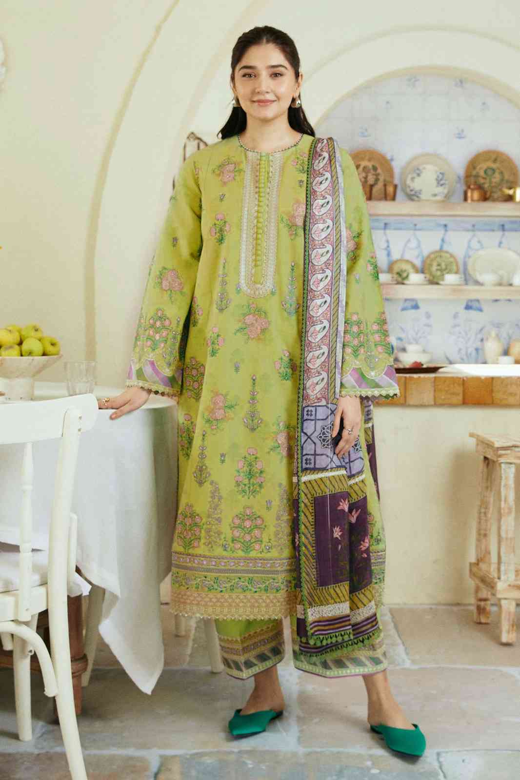 3 Piece Unstiched Embroidery Dhanak