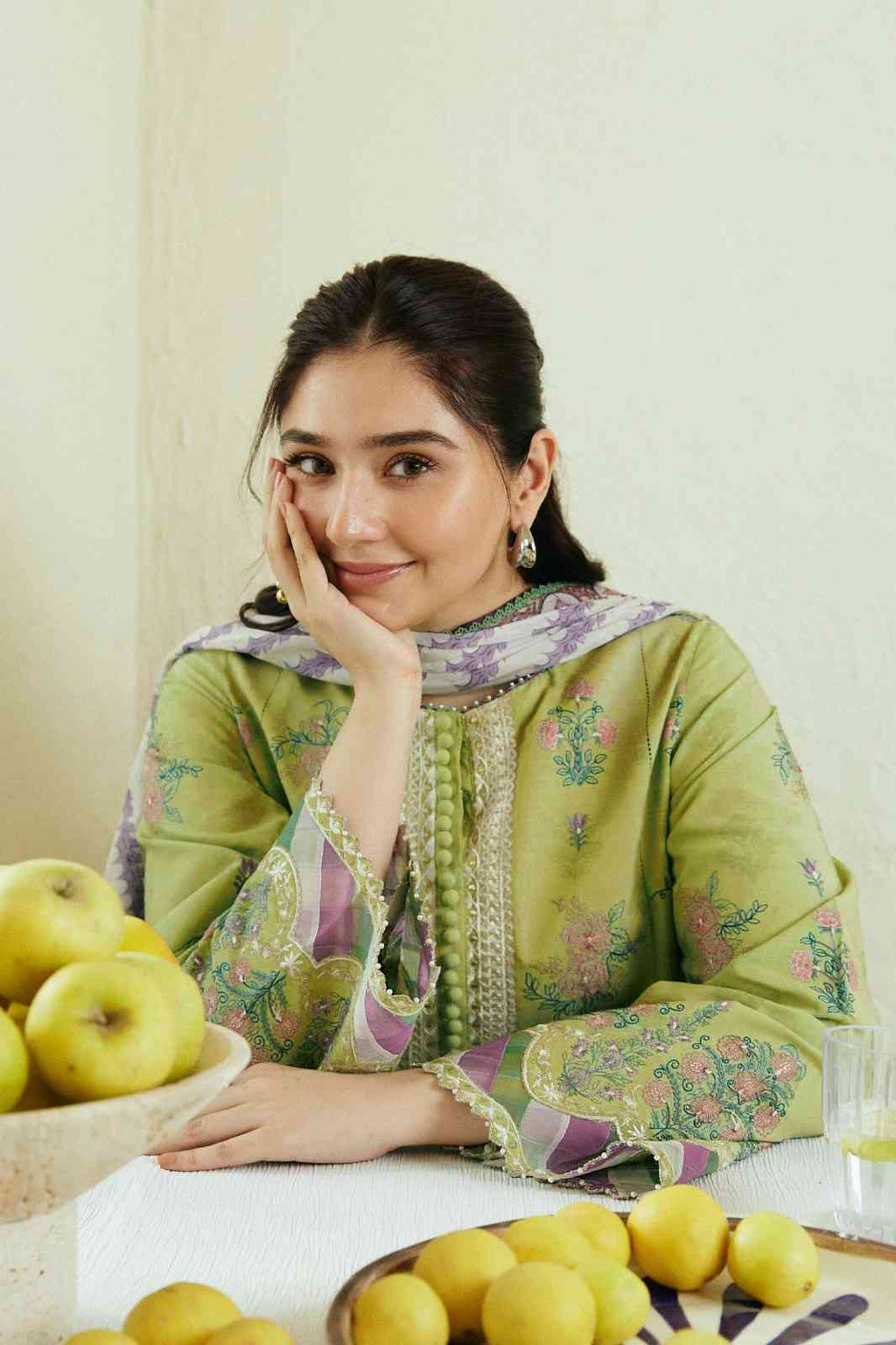 3 Piece Unstiched Embroidery Dhanak