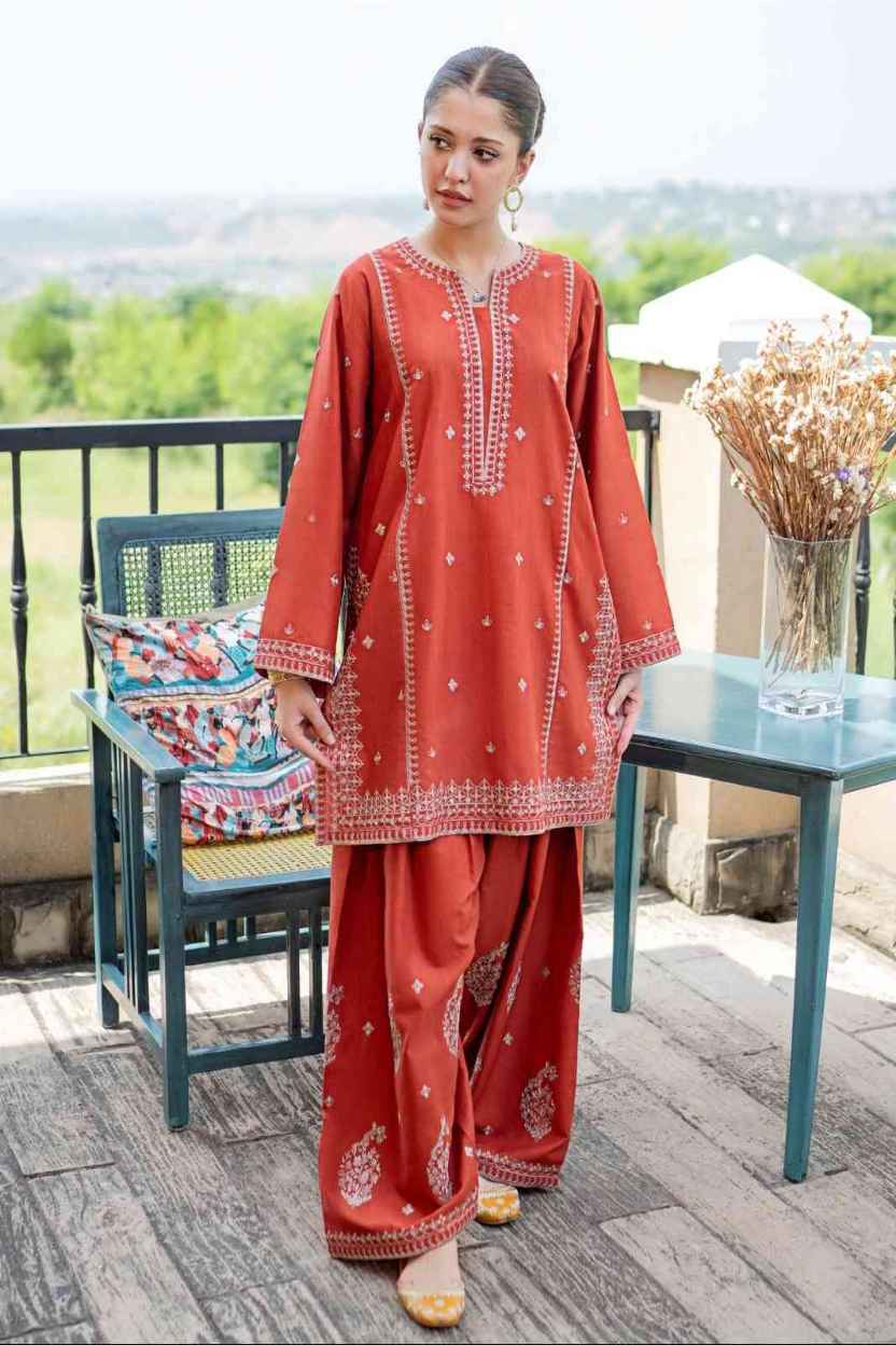 2 Piece Unstiched Embroidery Dhanak