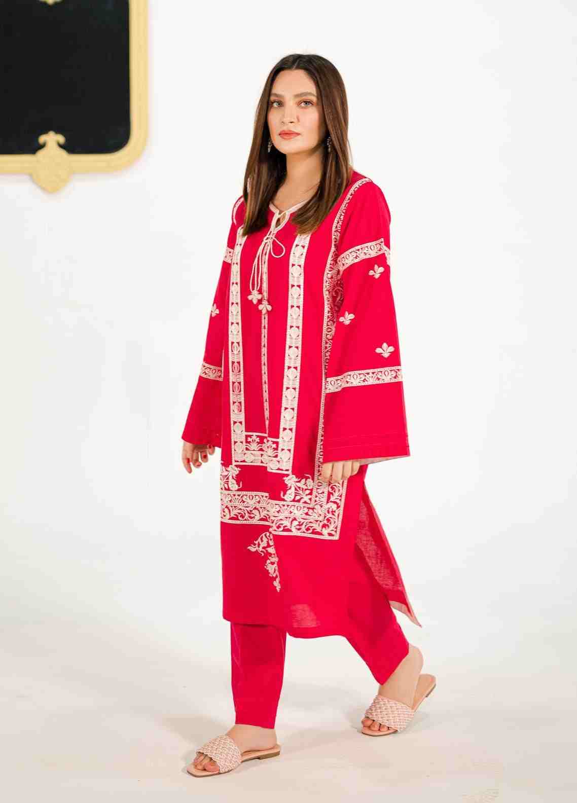 2 Piece Unstiched Embroidery Dhanak