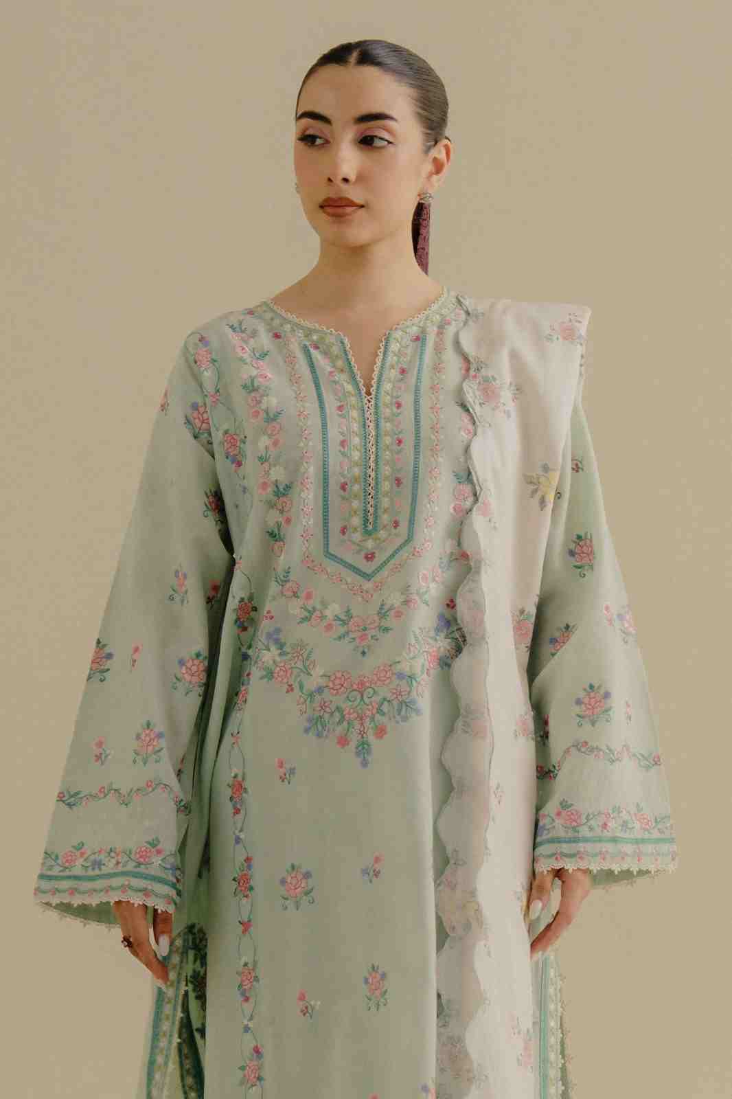 3 Piece Unstiched Embroidery Dhanak