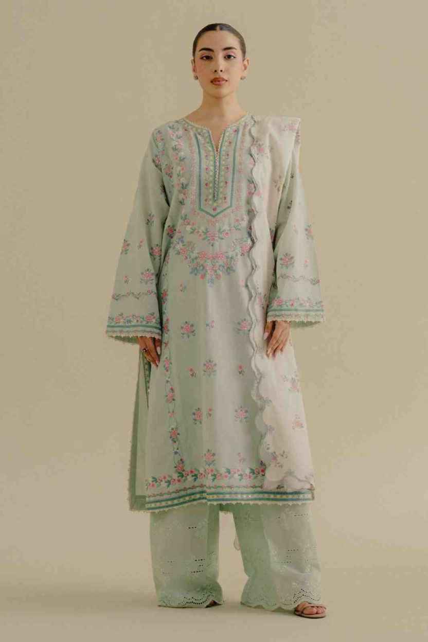 3 Piece Unstiched Embroidery Dhanak