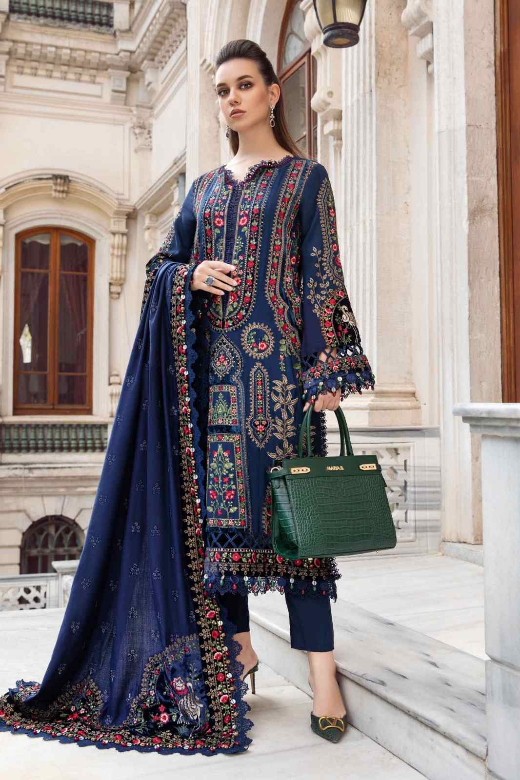 3 Piece Unstiched Embroidery Dhanak
