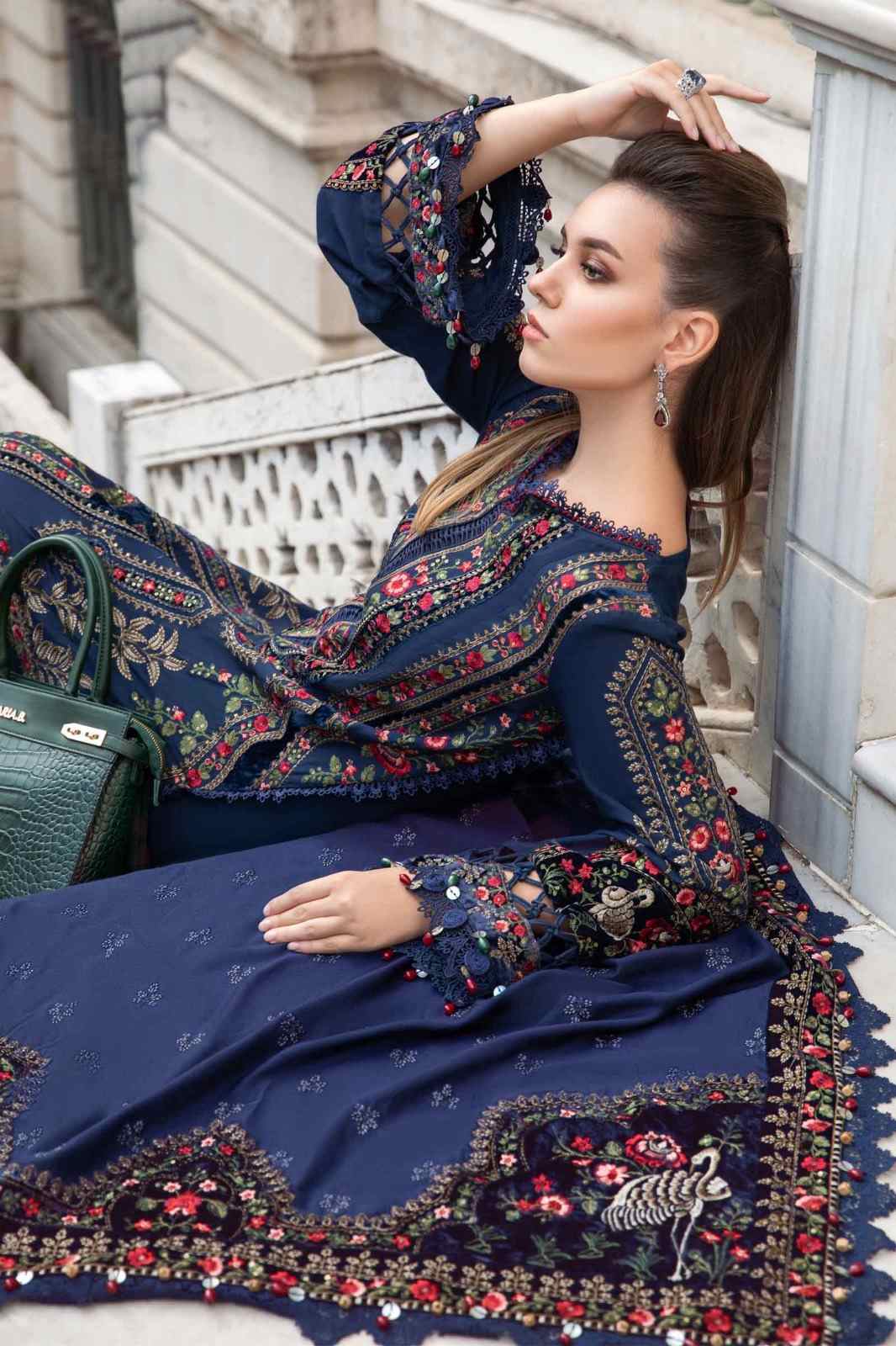 3 Piece Unstiched Embroidery Dhanak
