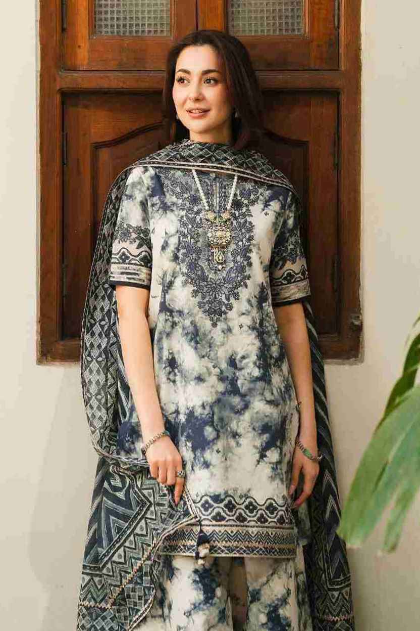 3 Piece Unstiched Embroidery Dhanak