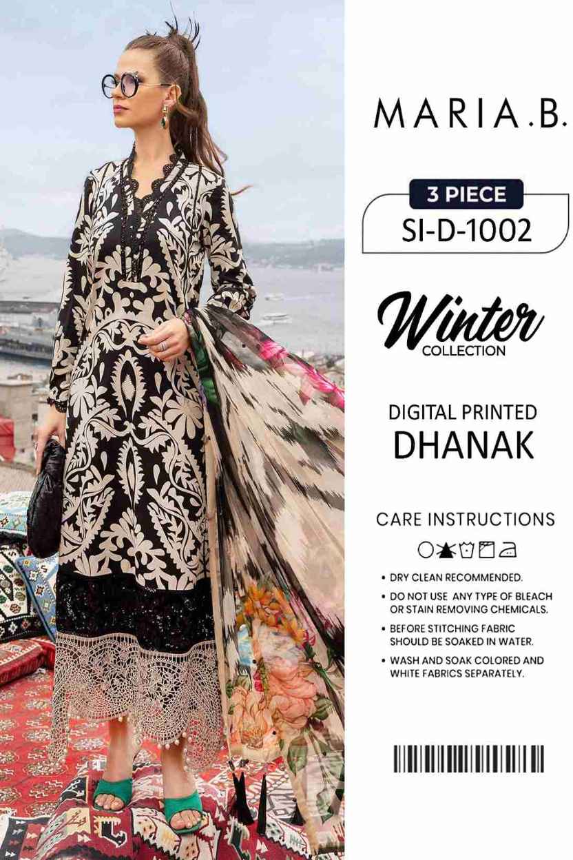 3 Piece Unstiched Embroidery Dhanak