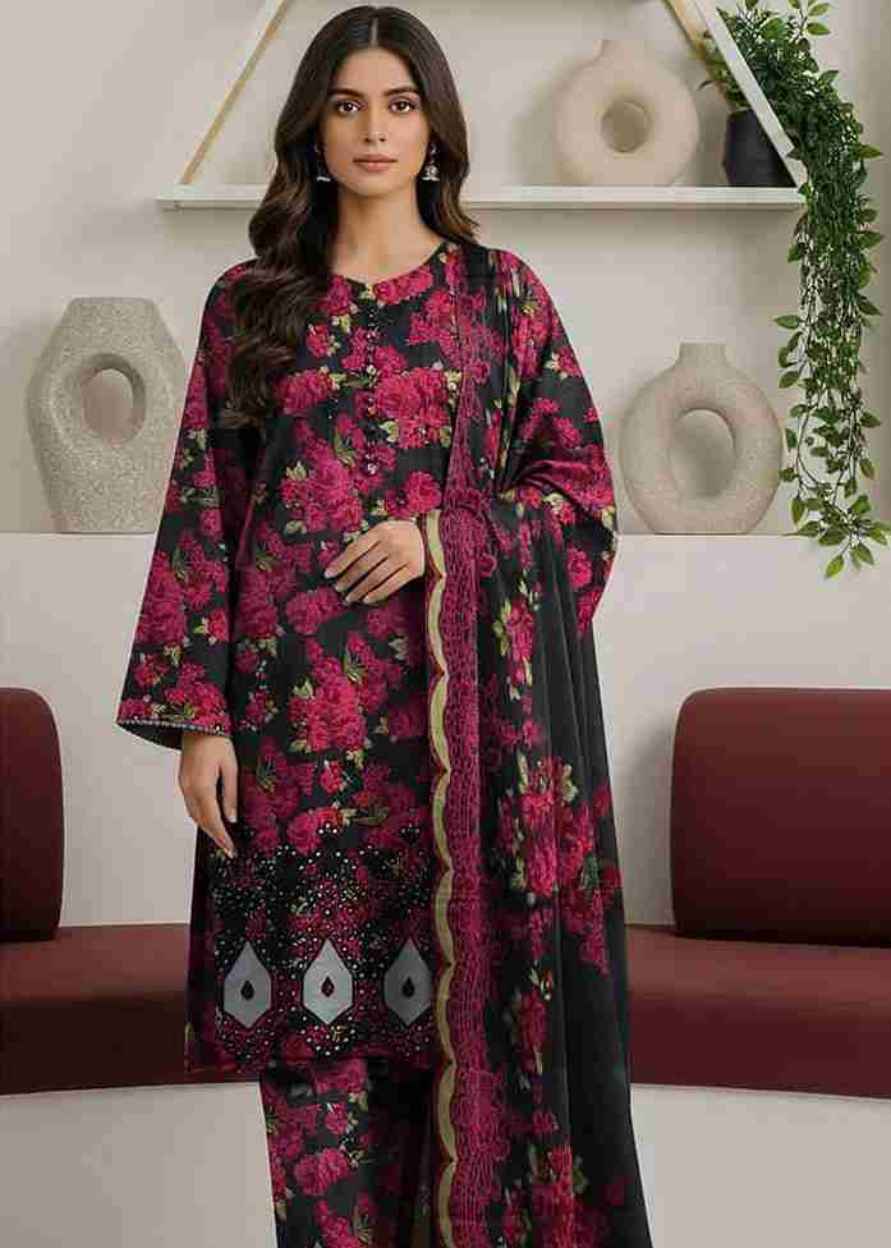 3 Piece Unstiched Embroidery Dhanak