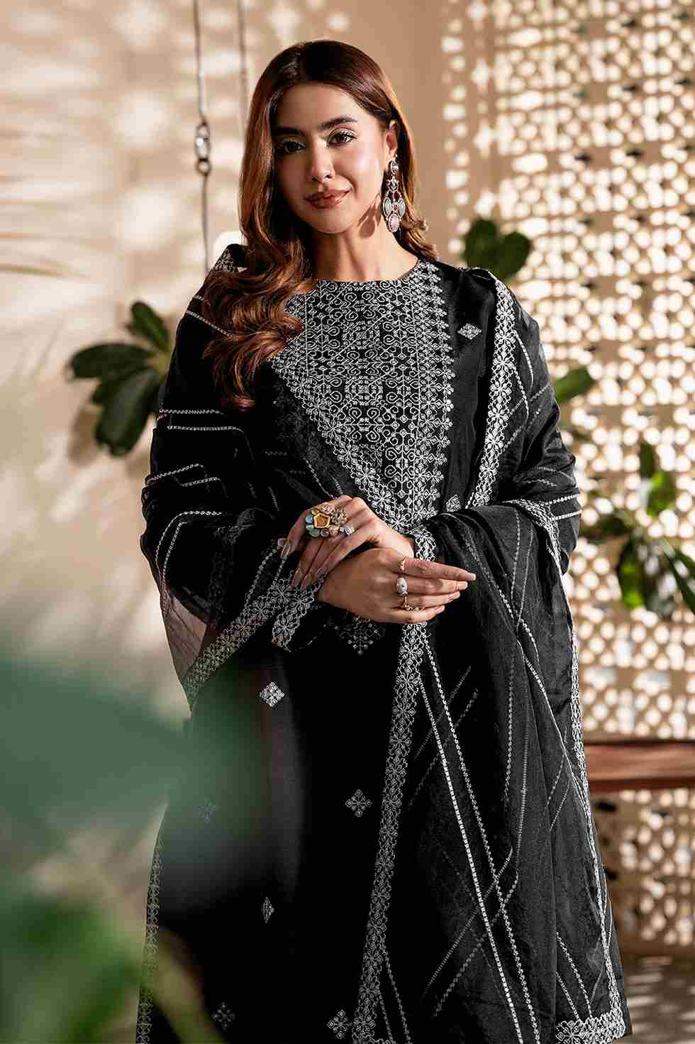 3 Piece Unstiched Embroidery Dhanak